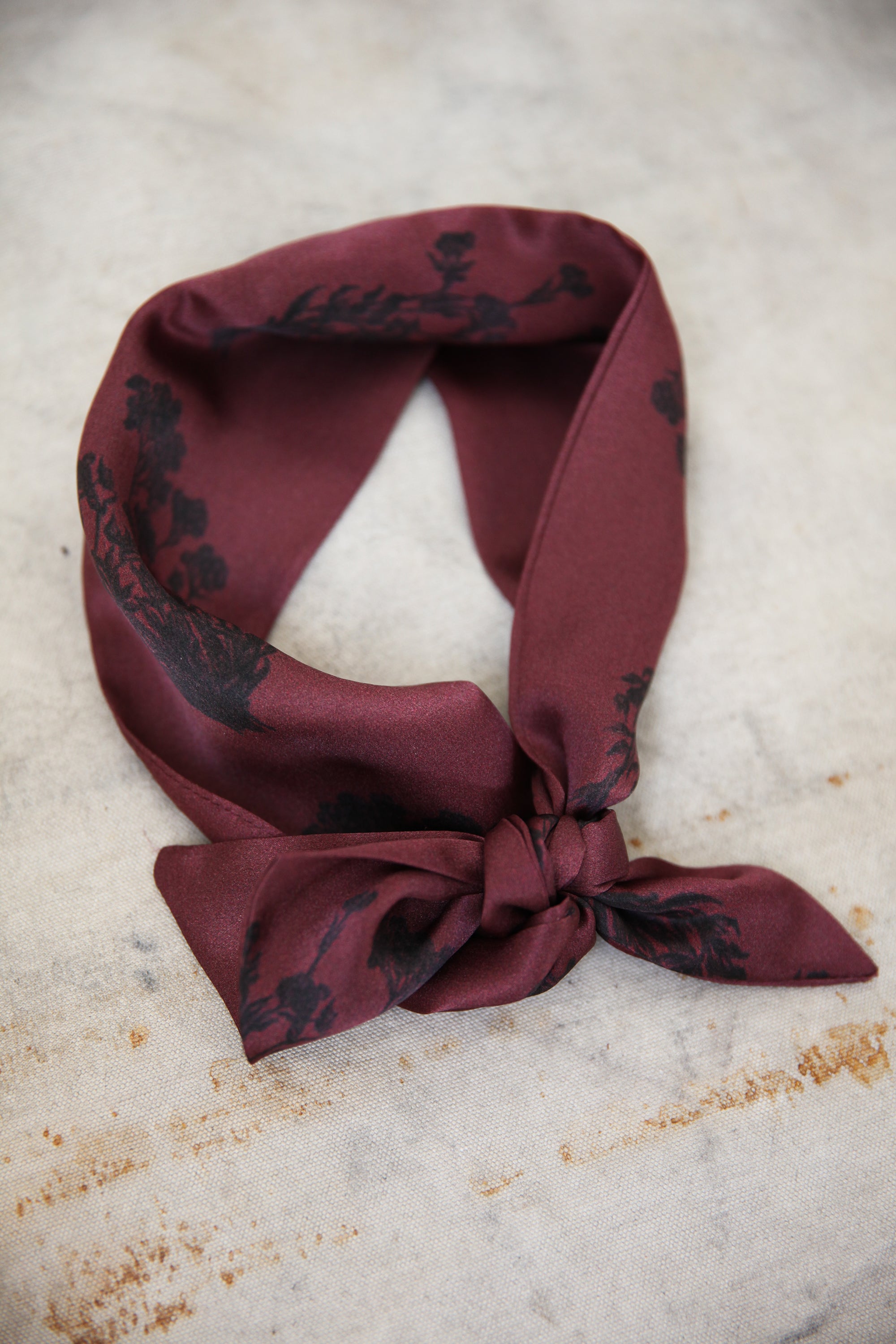 Silk Scarf - Printed Charmeuse