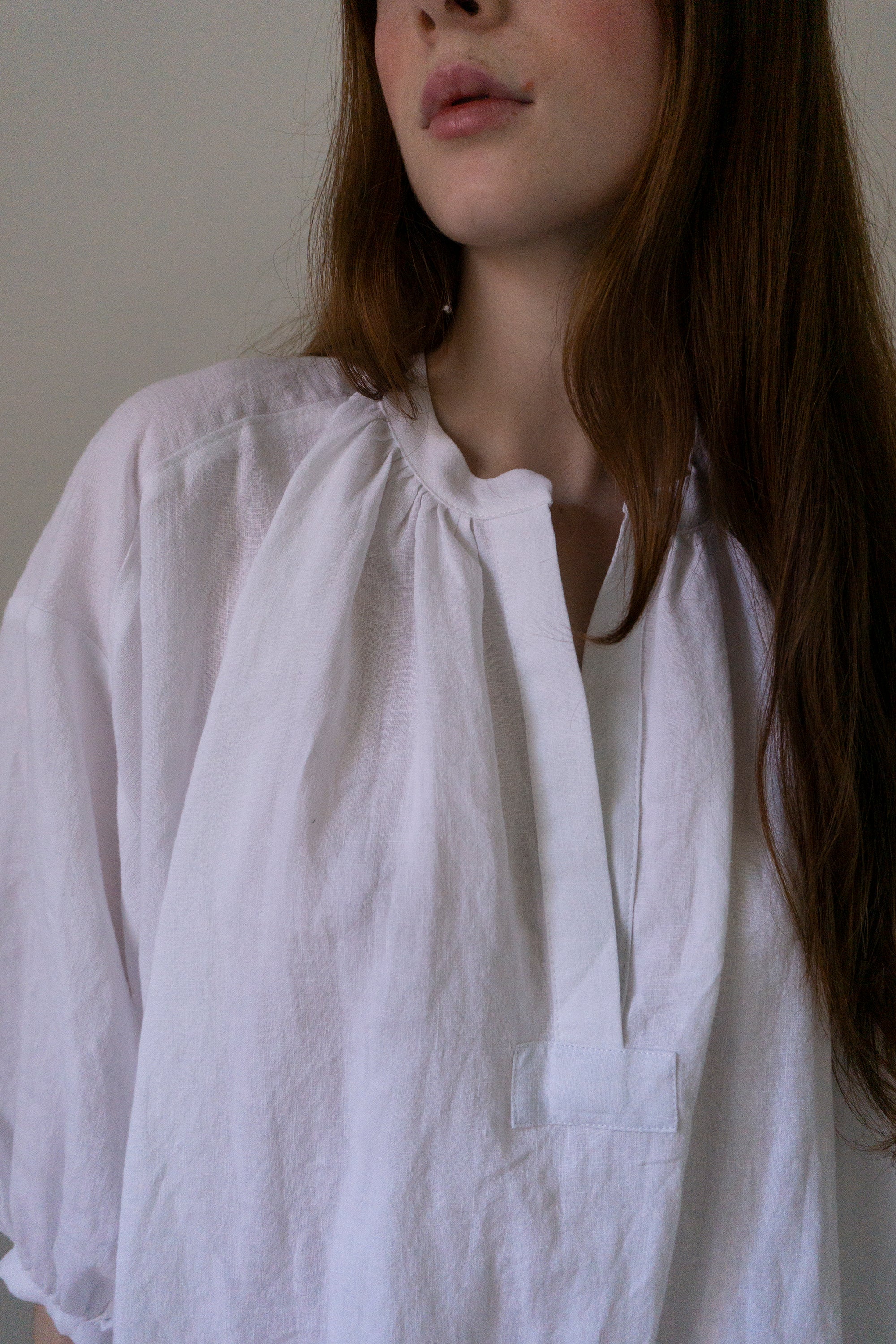 Robe en lin Severine - Blanc