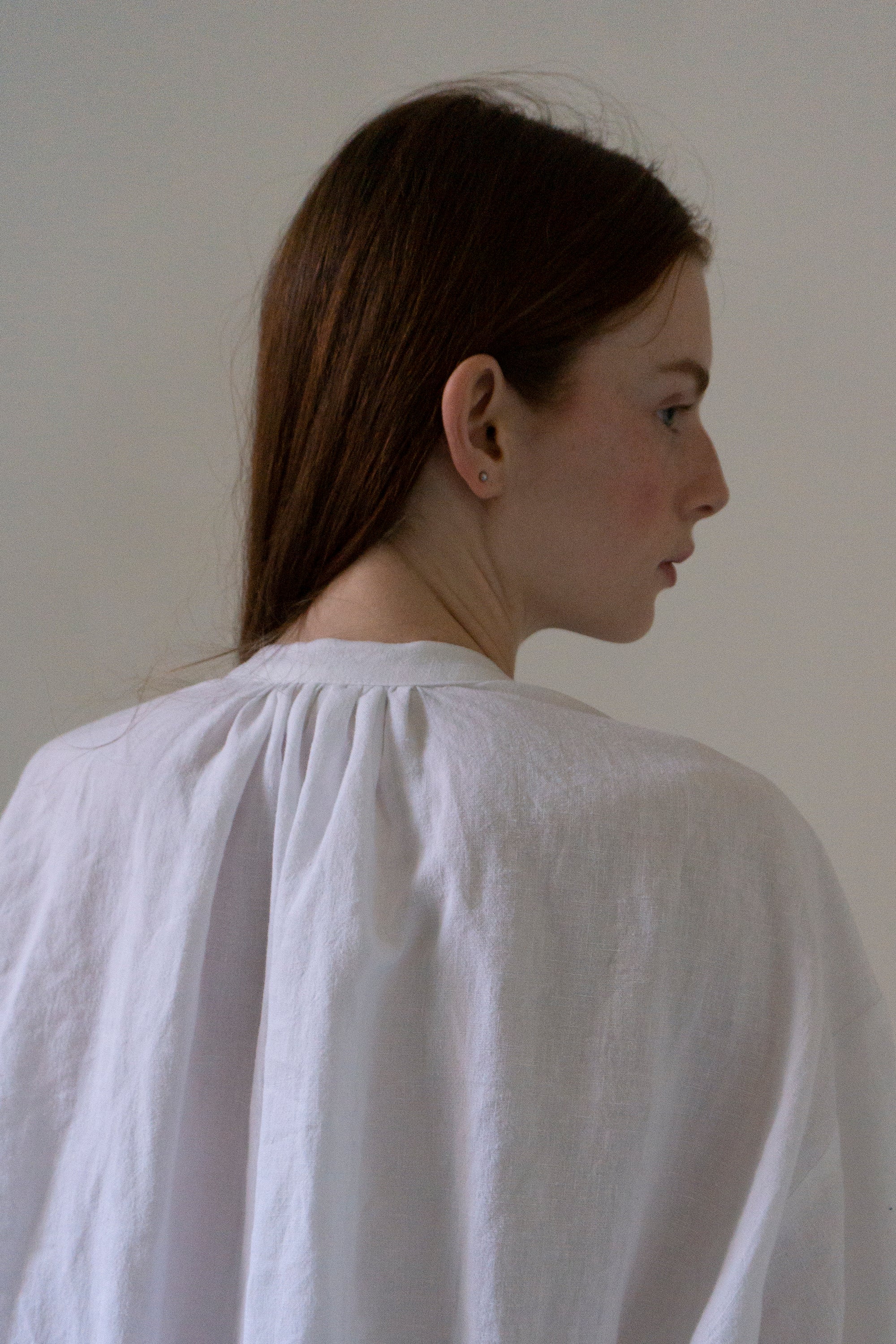 Robe en lin Severine - Blanc