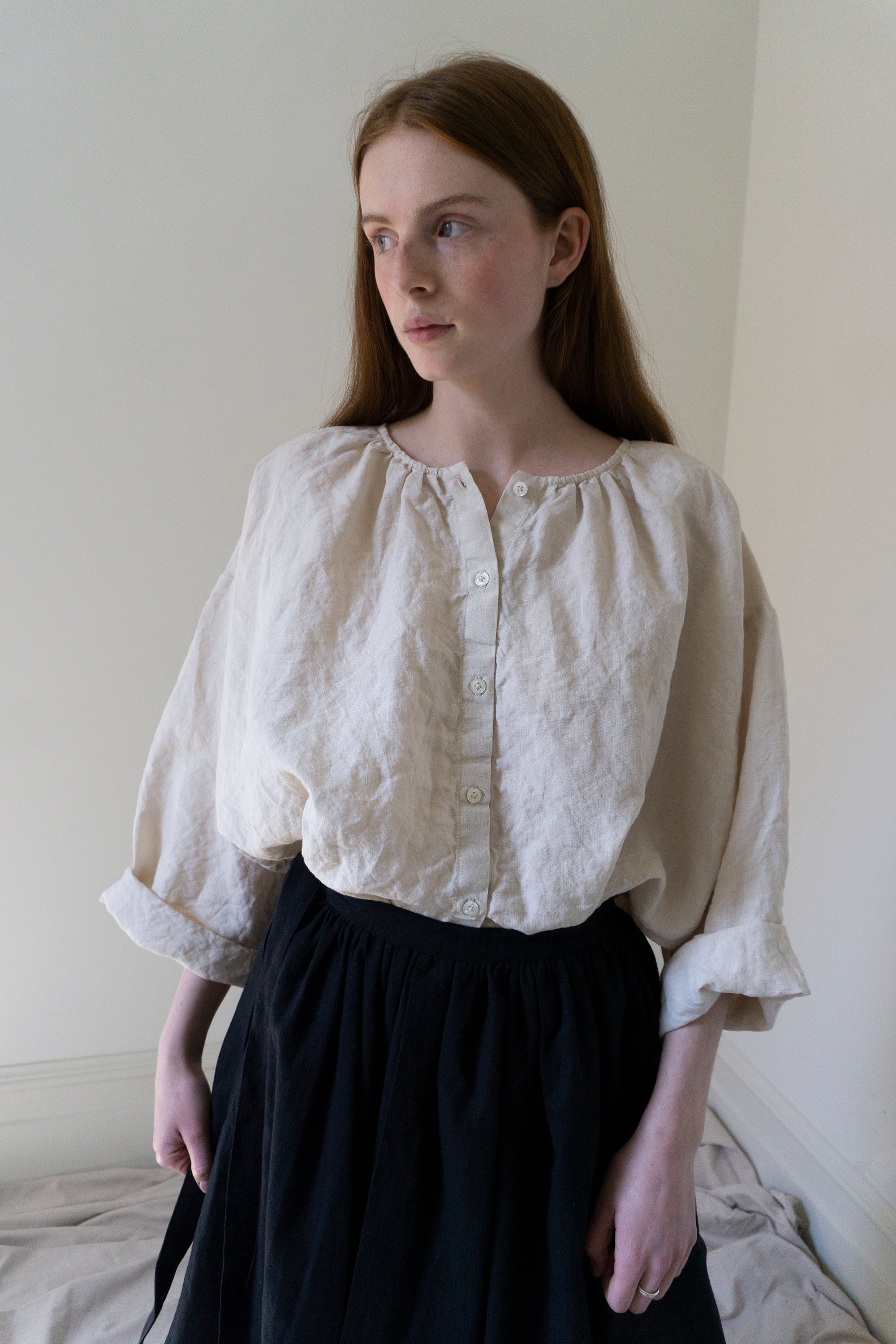 Chemise en lin Sycamore - Sel