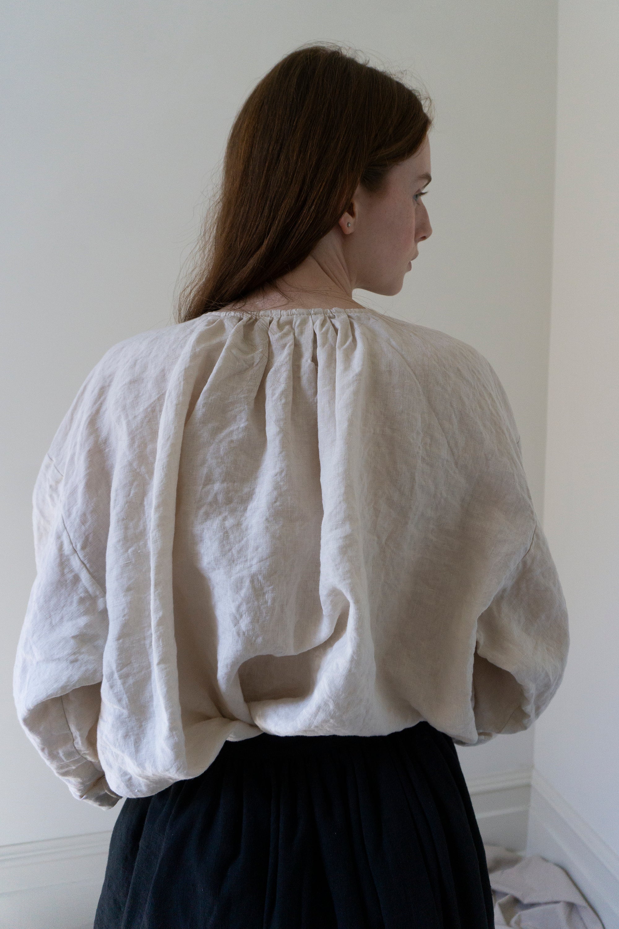 Chemise en lin Sycamore - Sel