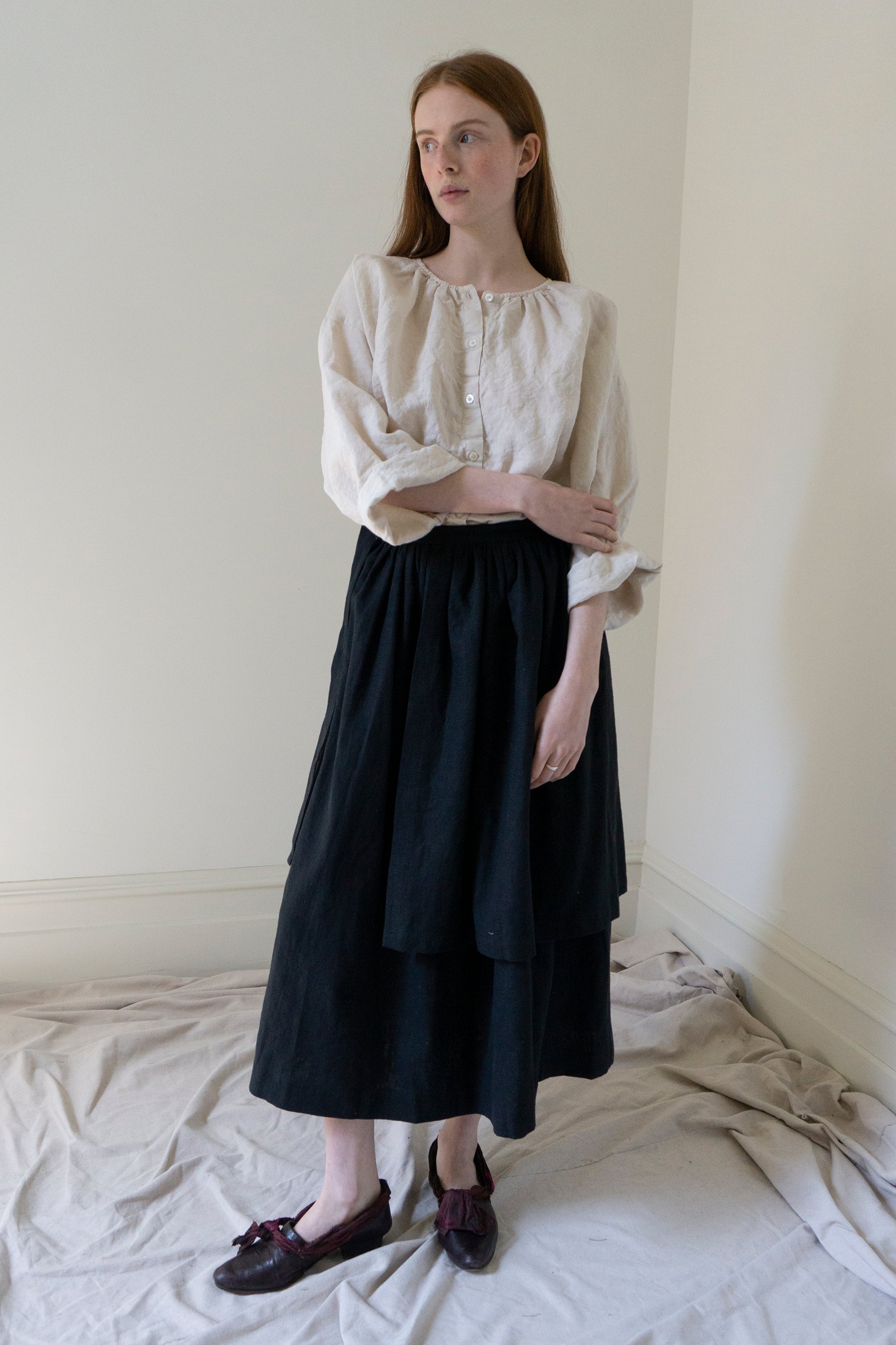 Chemise en lin Sycamore - Sel