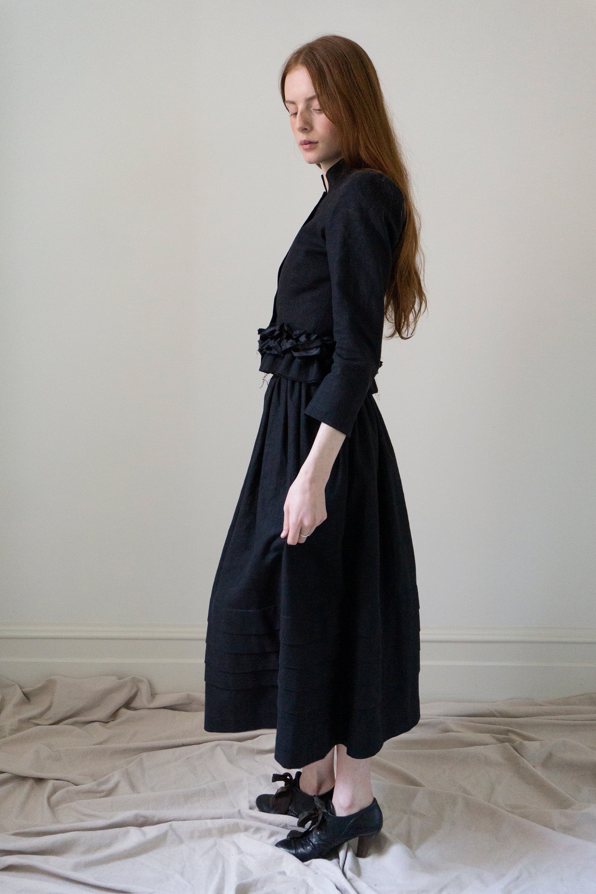 Solène linen jacket - Black