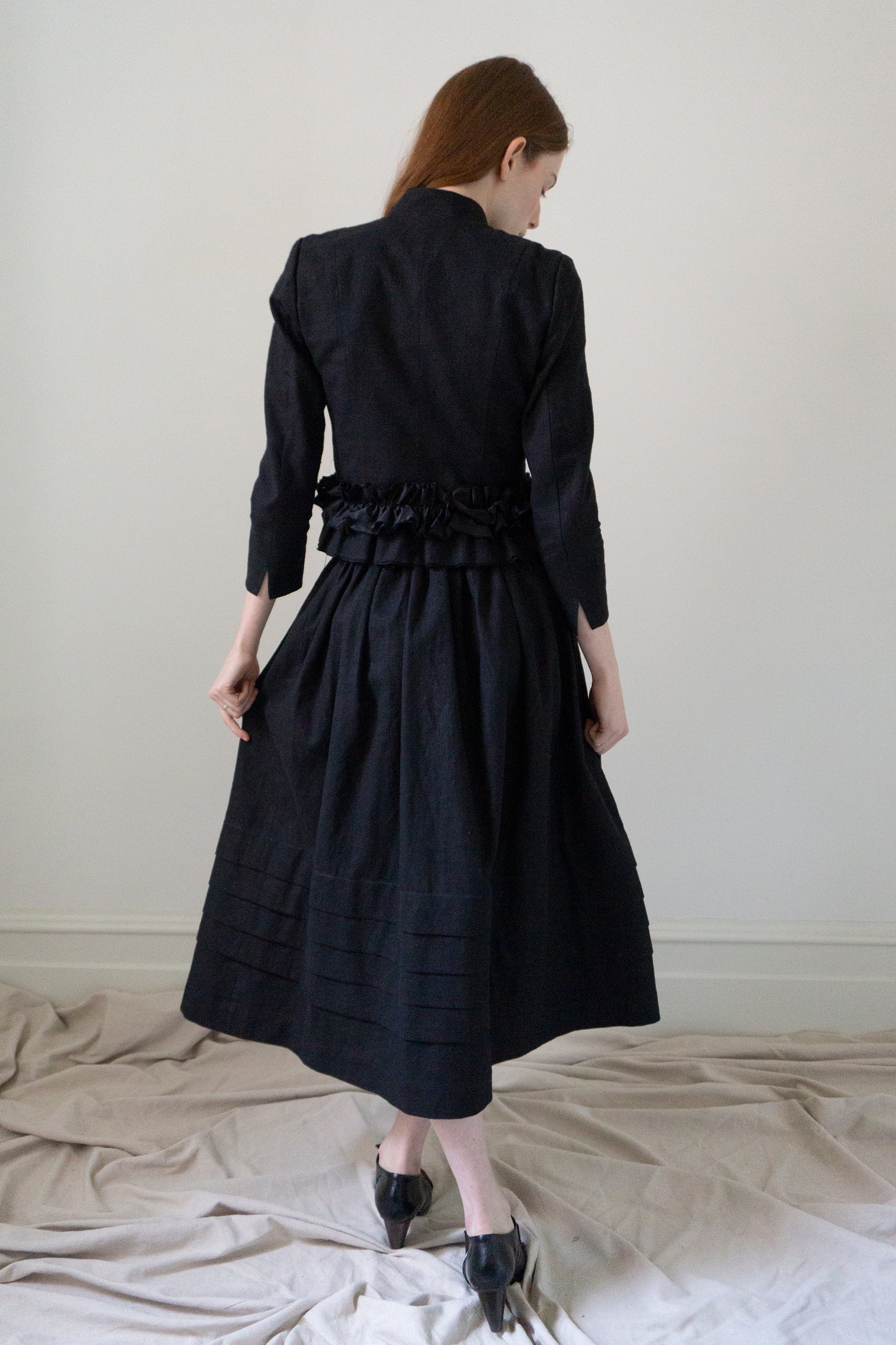 Solène linen jacket - Black