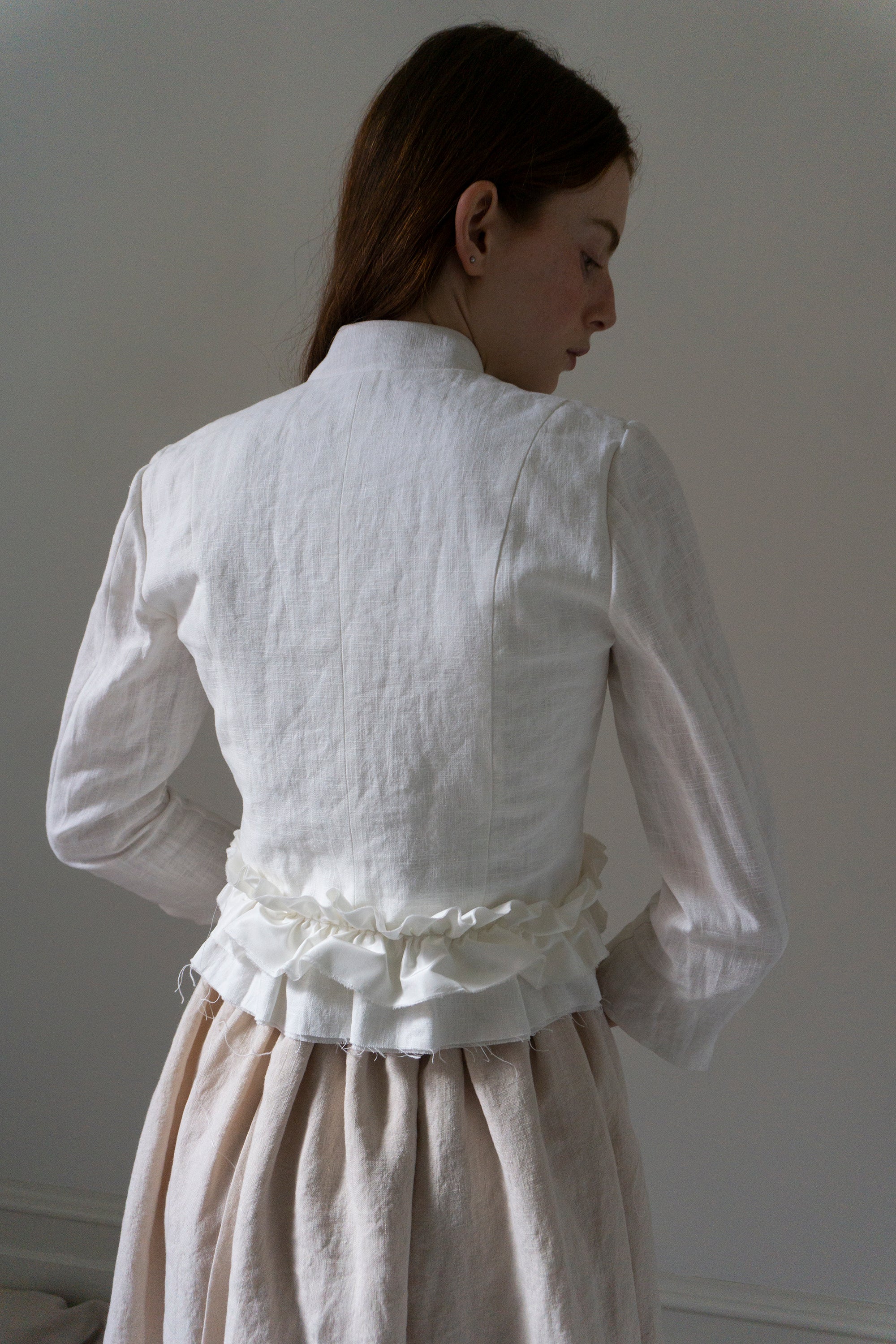 Veste en lin Solène - Blanc