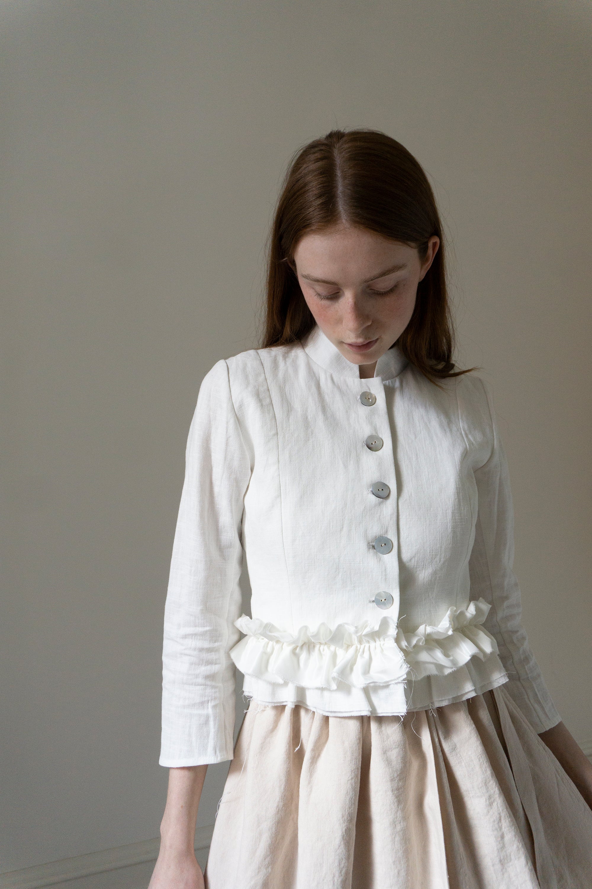 Veste en lin Solène - Blanc