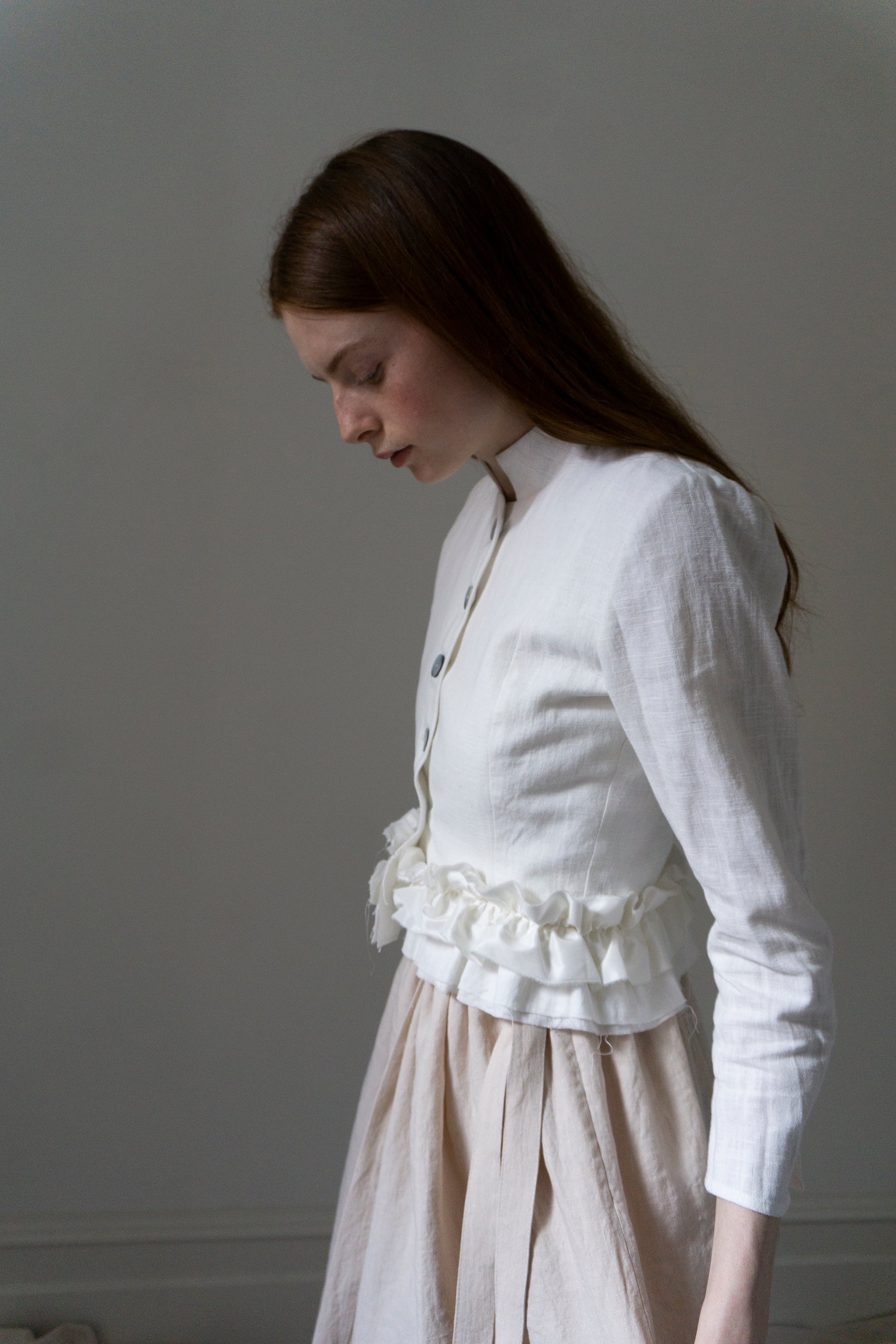 Veste en lin Solène - Blanc