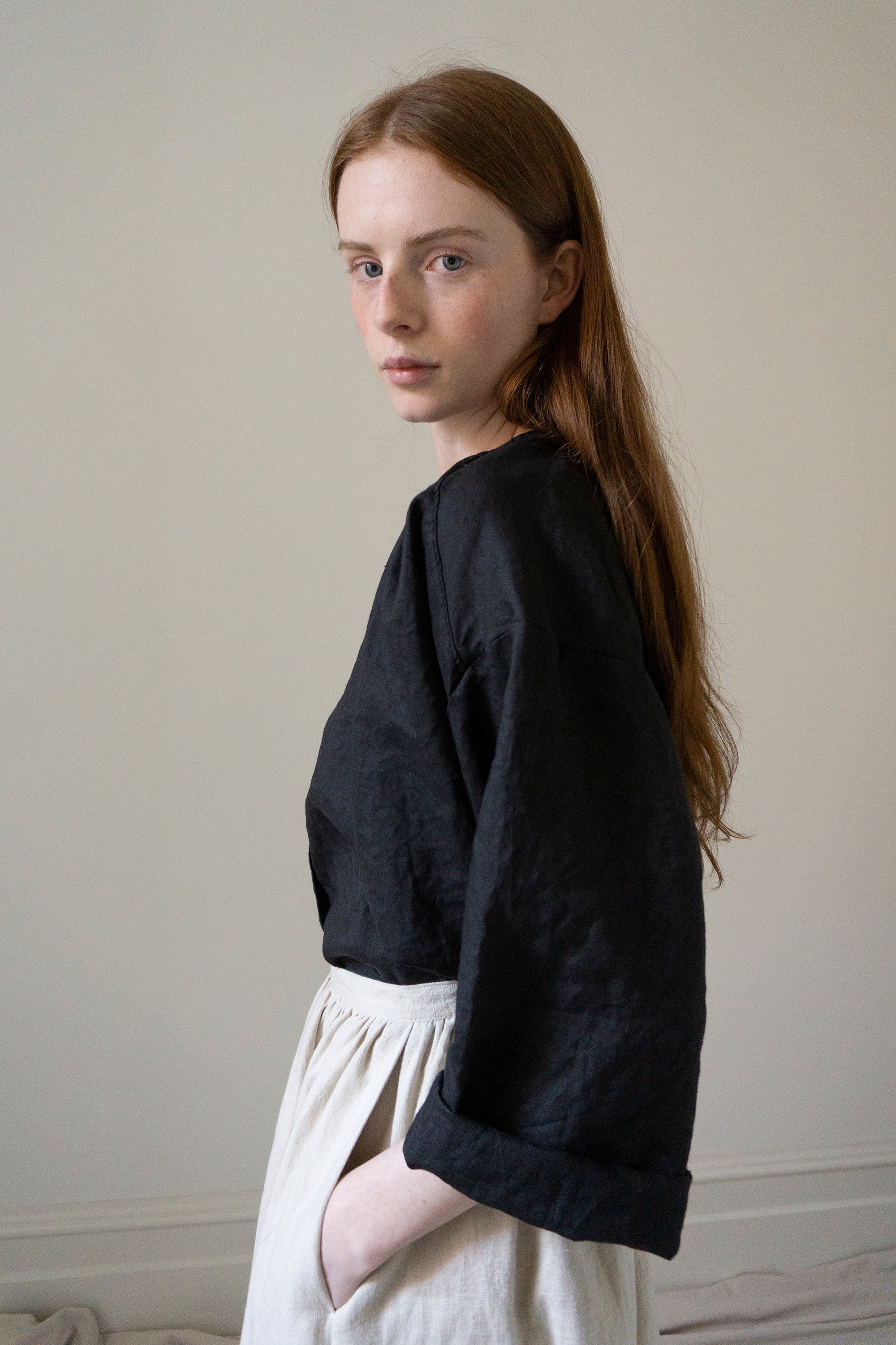 Sycamore Linen Shirt- Black