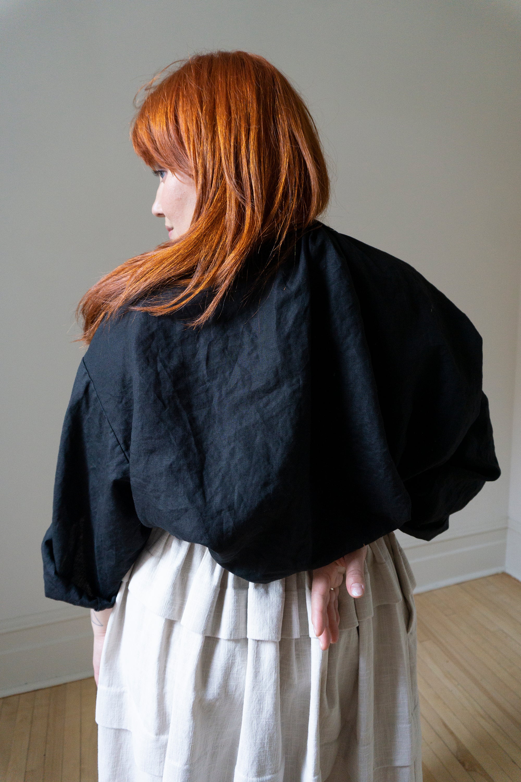 Sycamore Linen Shirt- Black