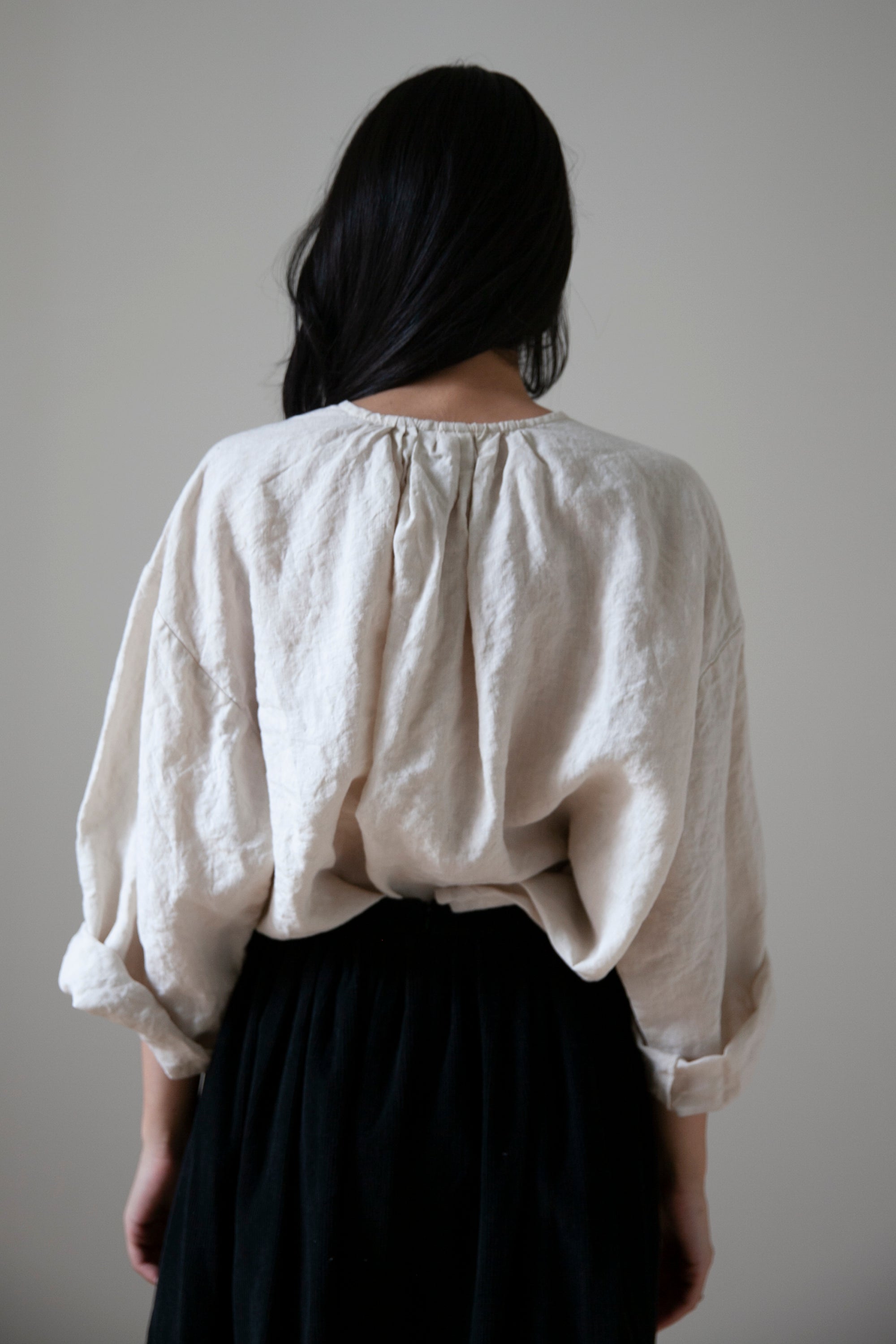 Chemise en lin Sycamore - Sel