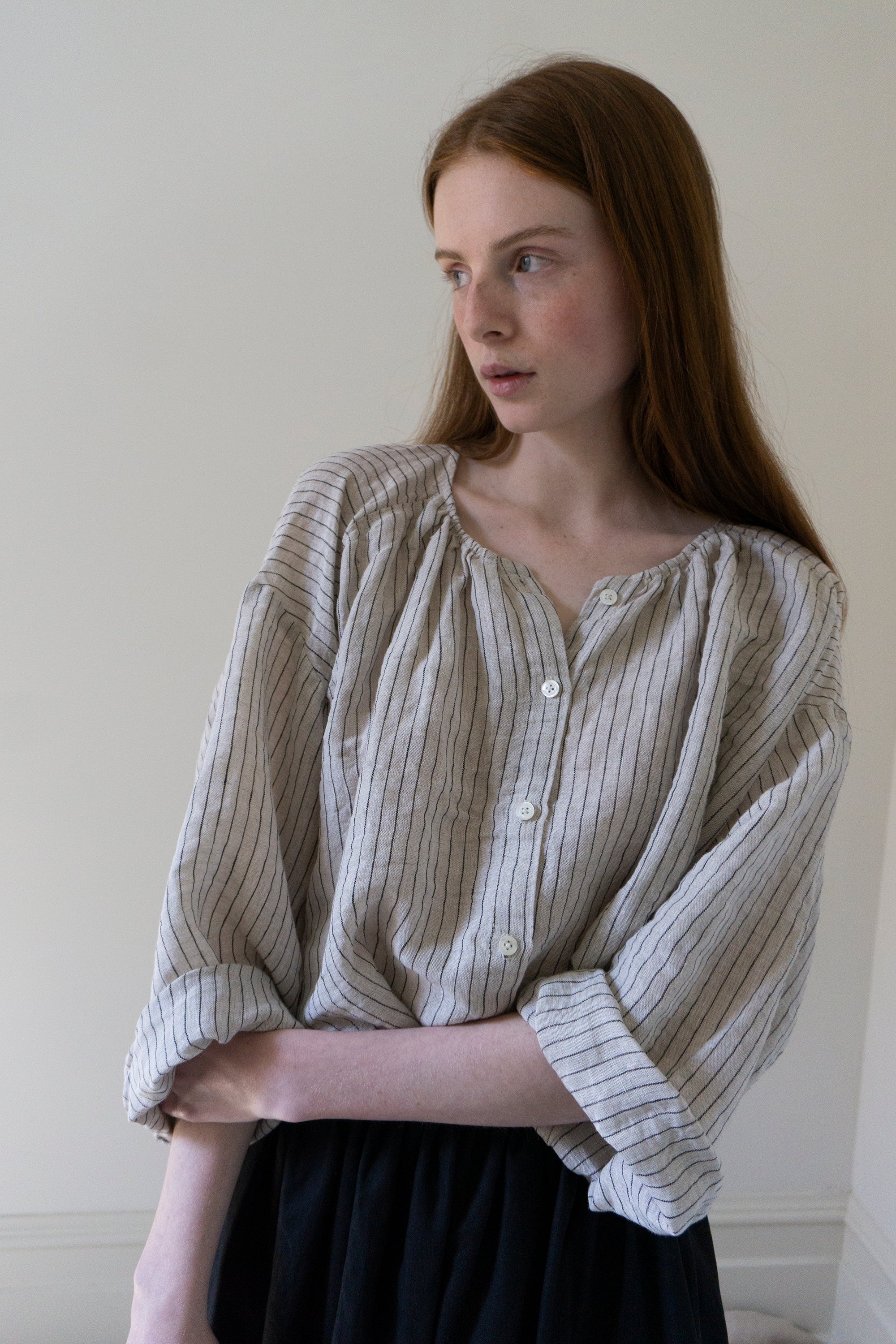 Sycamore Linen Shirt- Stripe