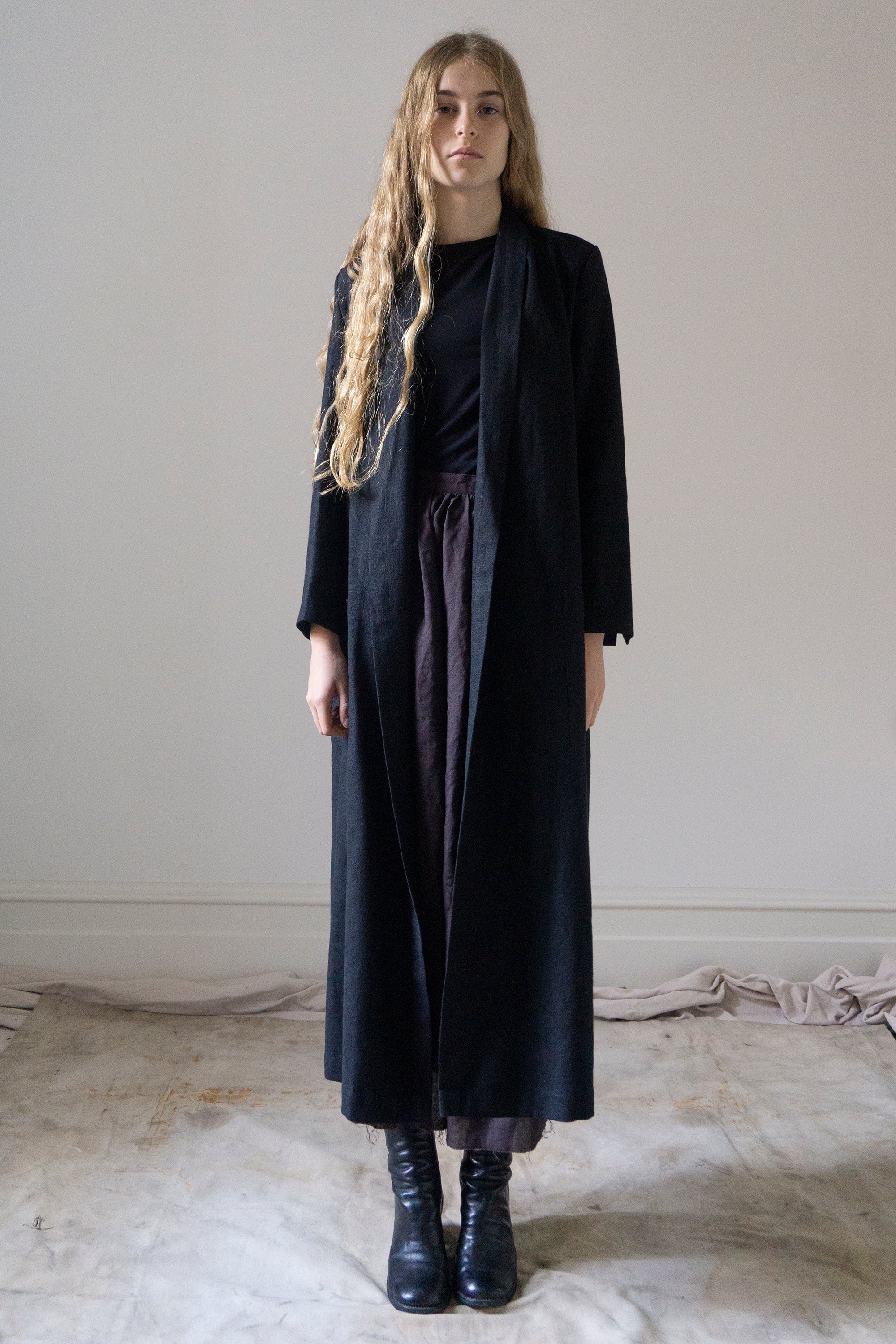 Wren Linen Jacket - Black