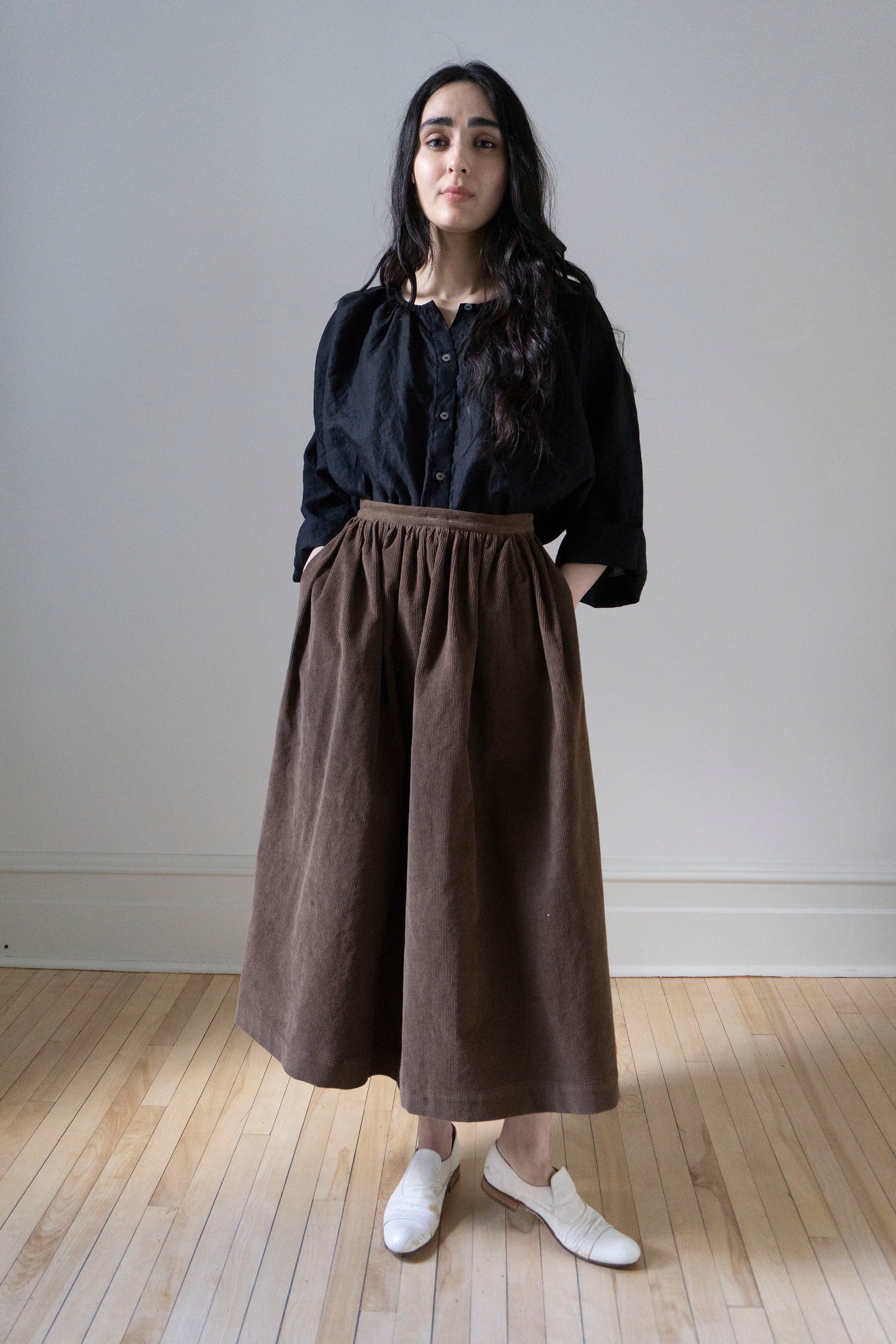 Marla Corduroy Skirt - Twig