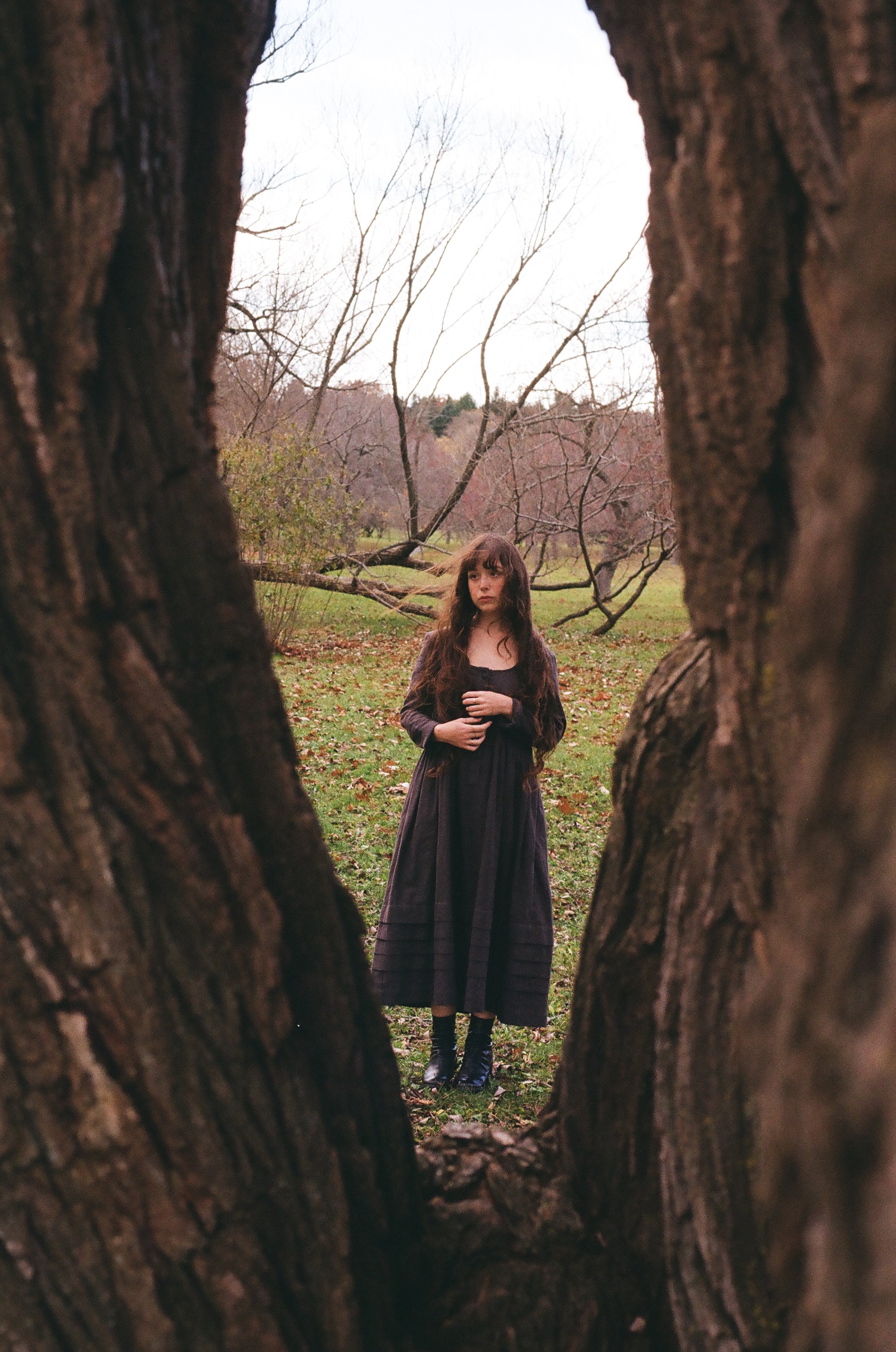 Mona Linen Dress - Slate