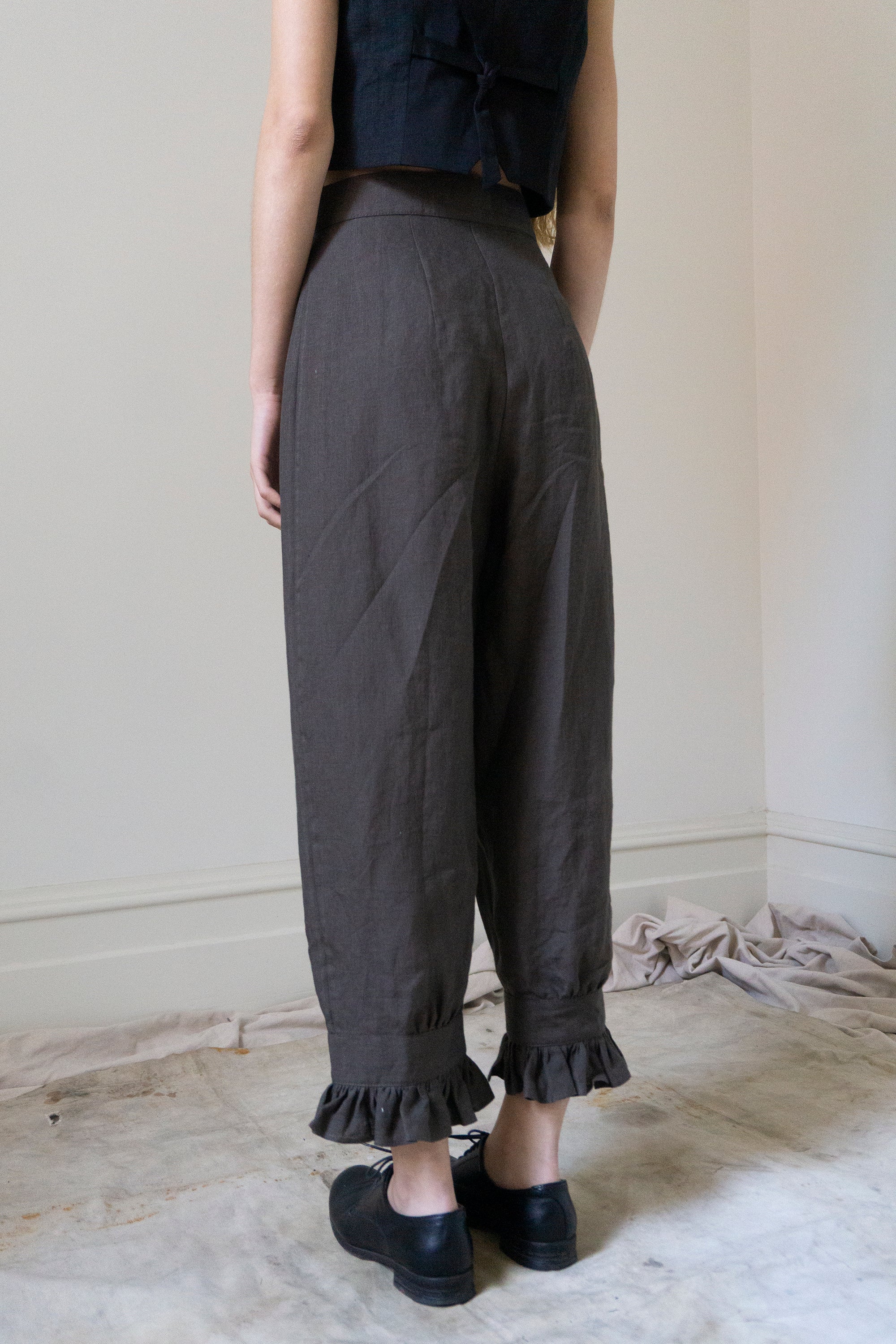 Ceres Linen Bloomers - Brown