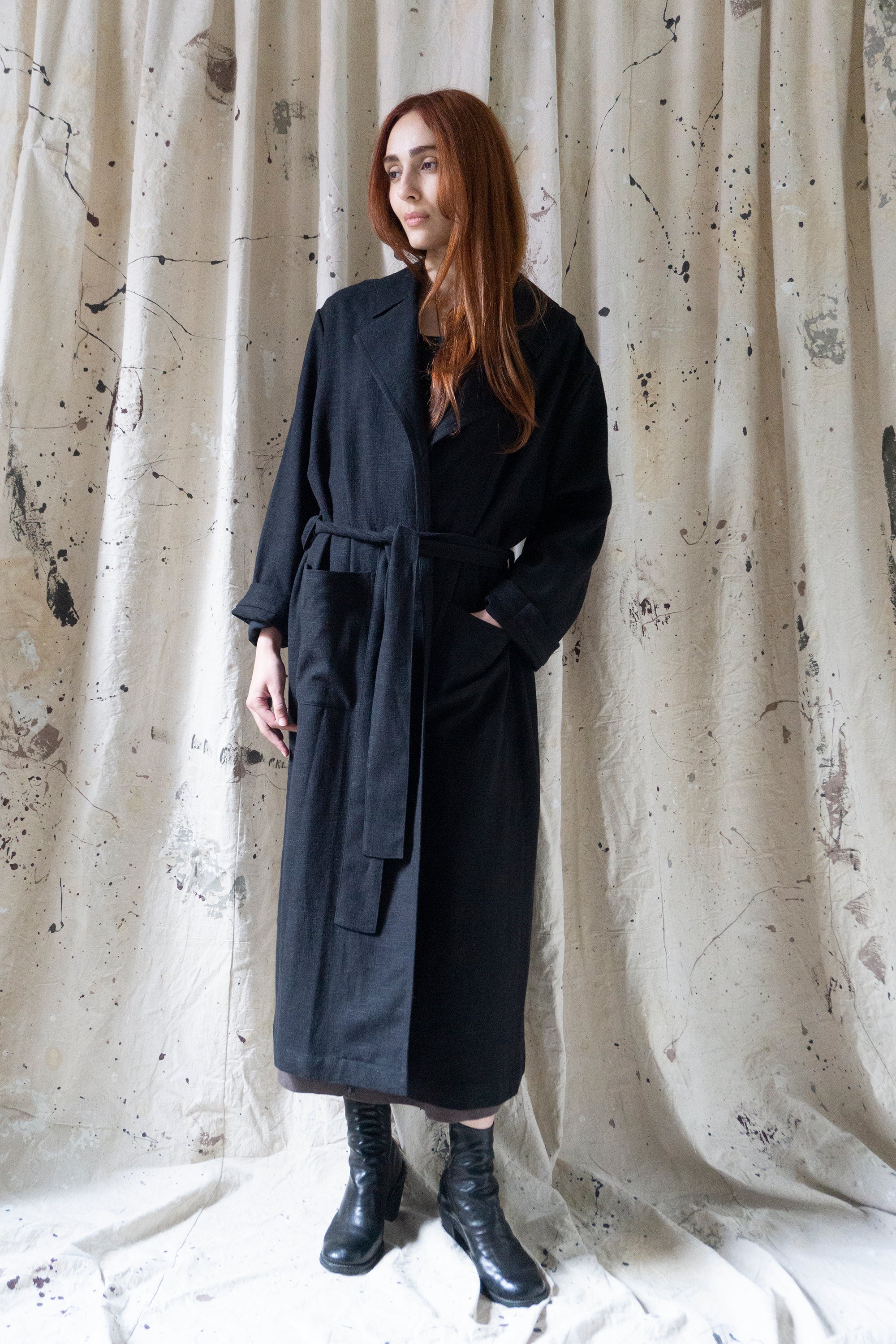 Alder Linen Jacket - Black