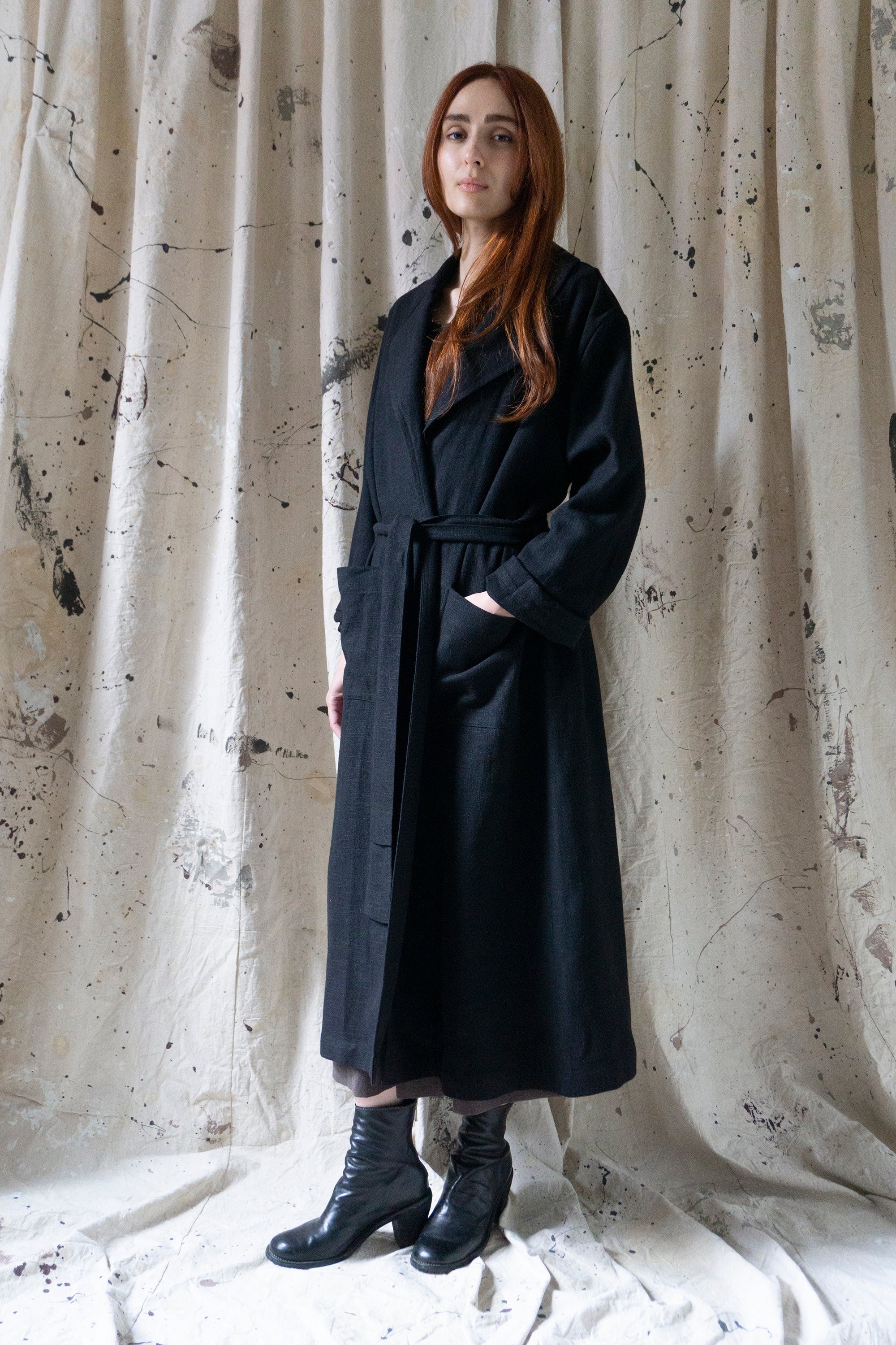 Alder Linen Jacket - Black