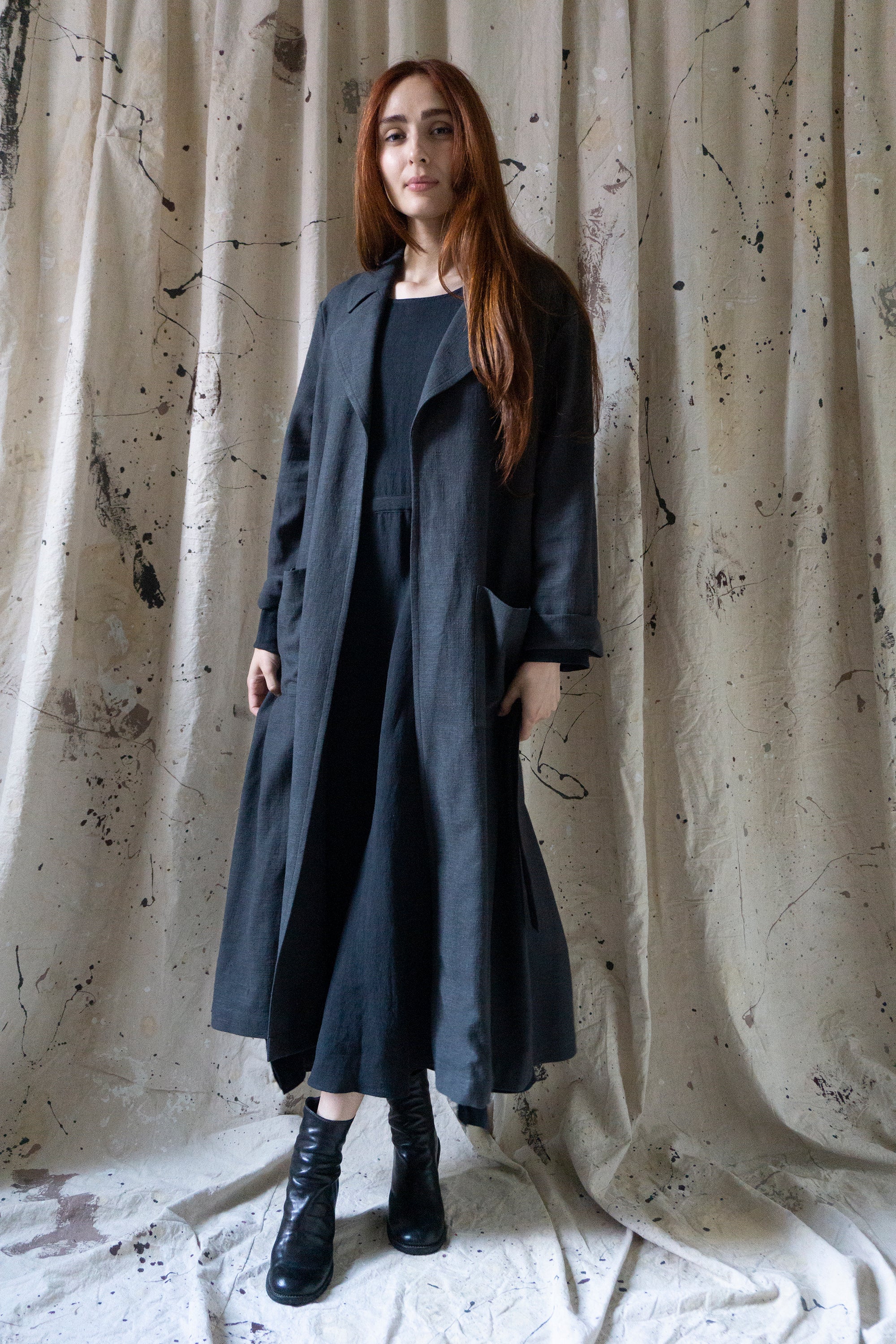 Alder Linen Jacket - Grey