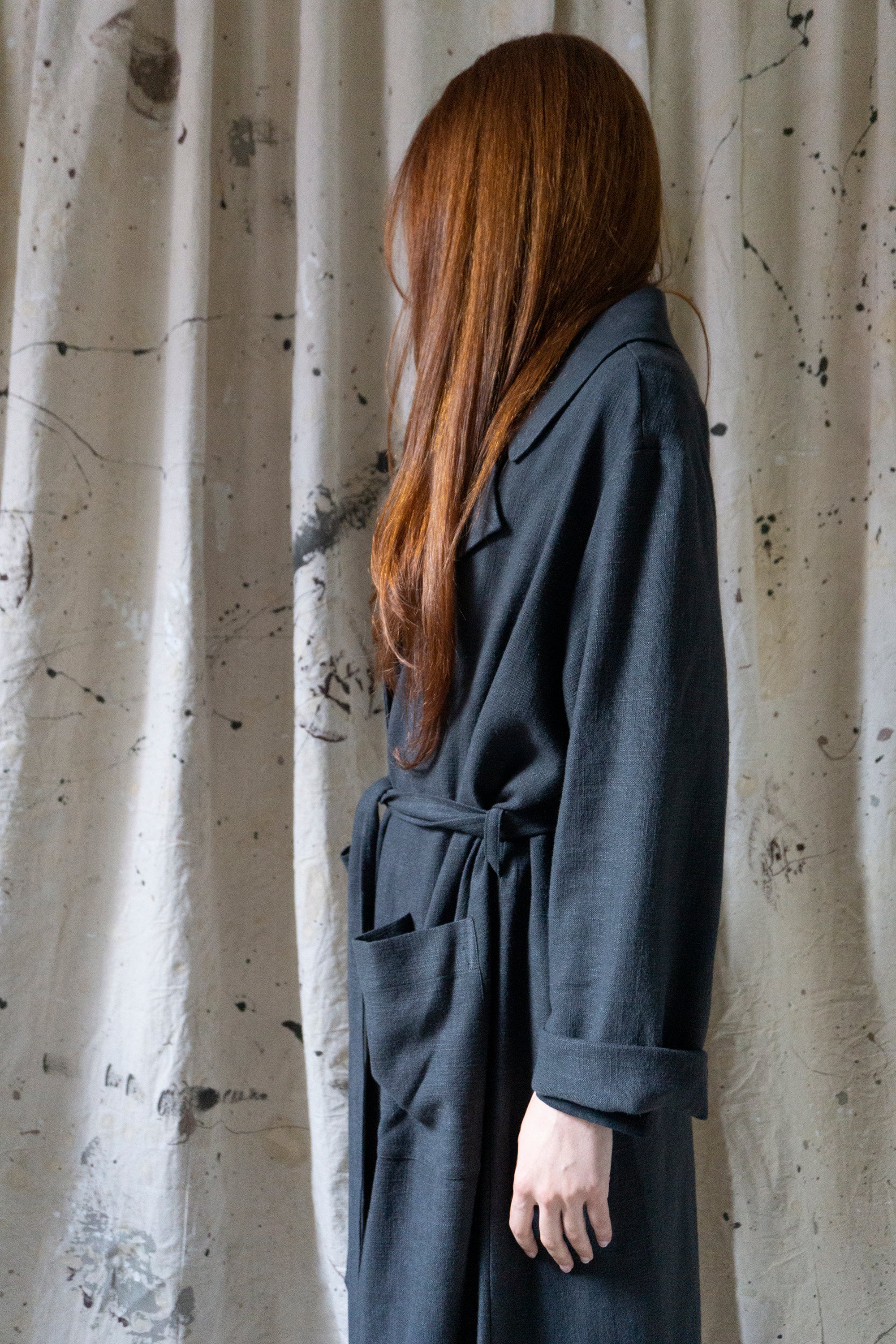 Alder Linen Jacket - Grey