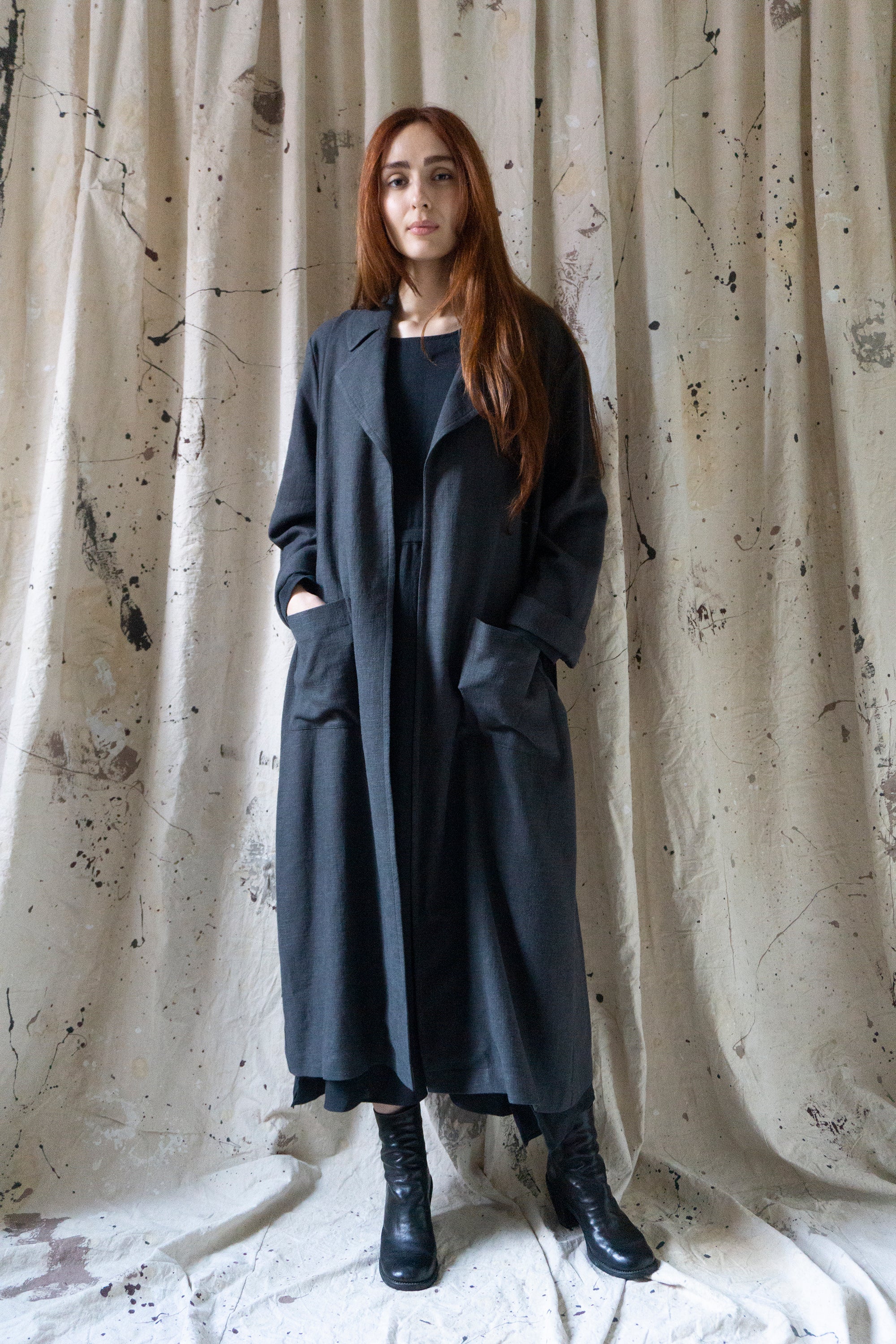 Alder Linen Jacket - Grey