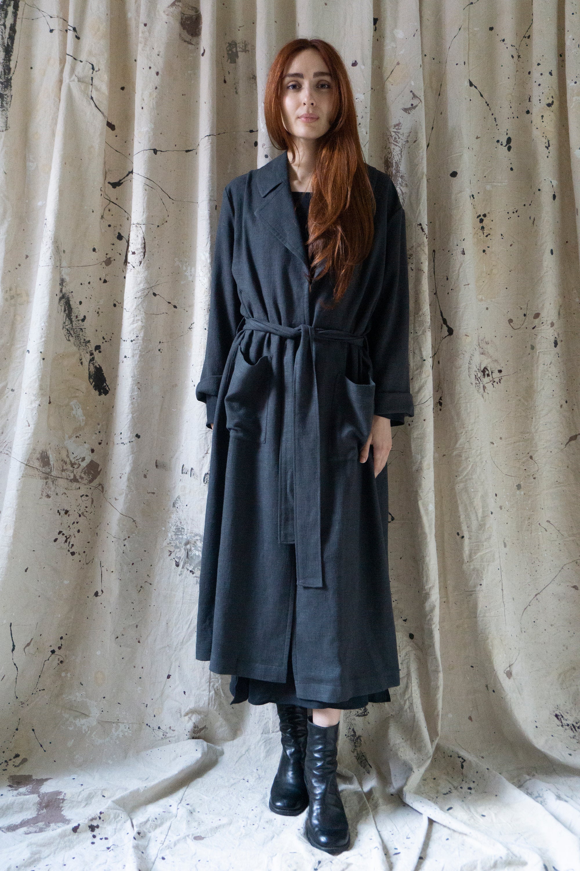 Alder Linen Jacket - Grey