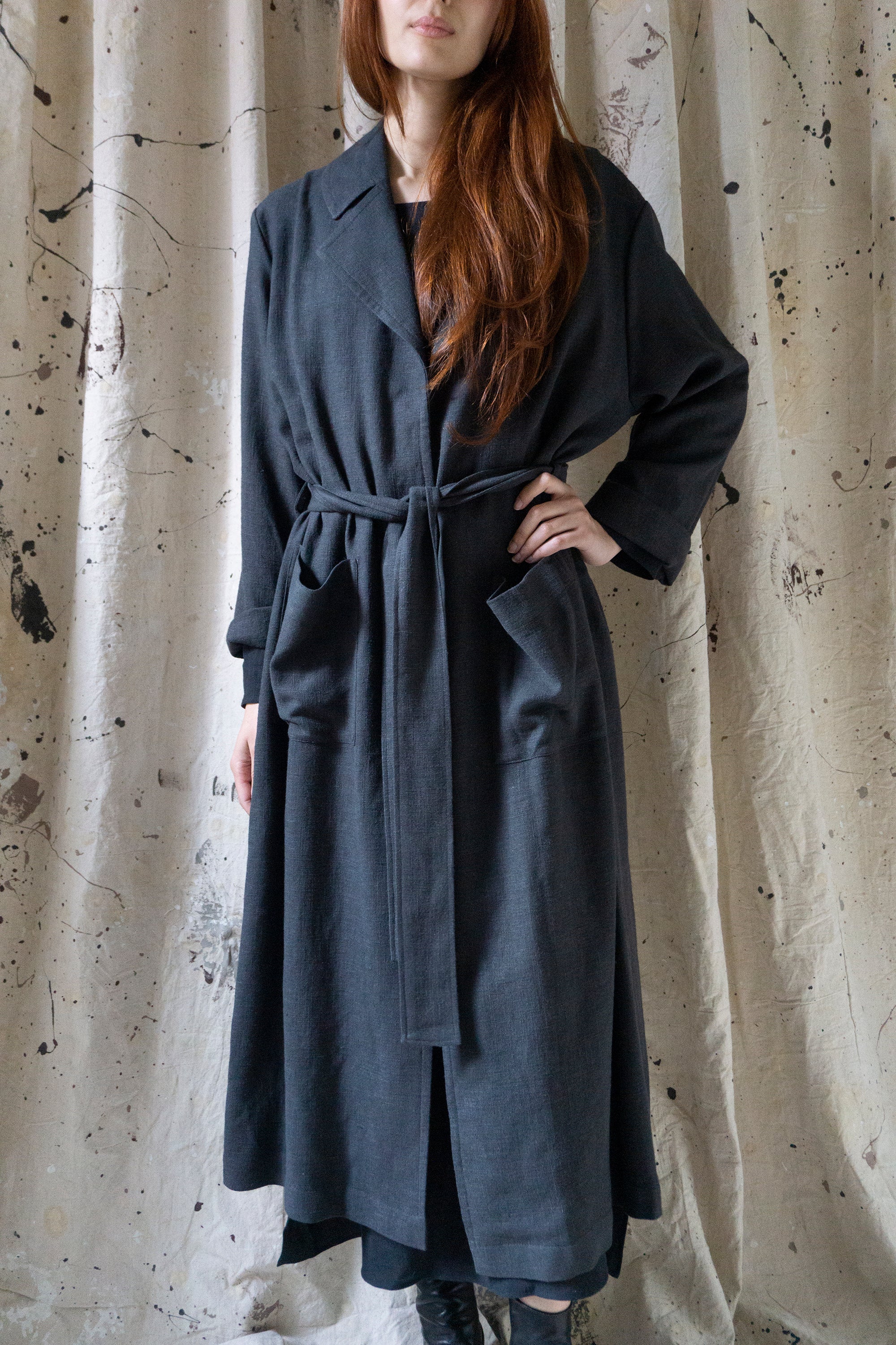 Alder Linen Jacket - Grey
