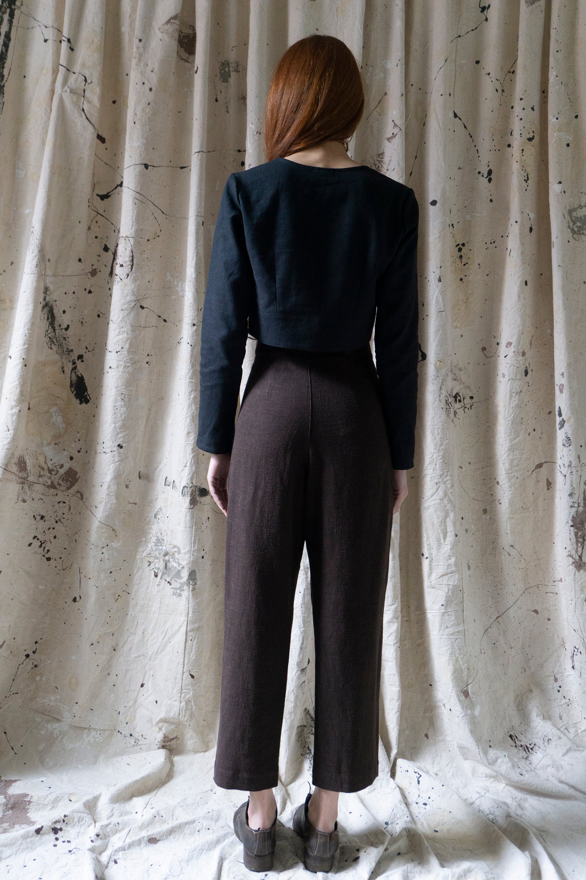 Alfie Linen Trousers - Clove