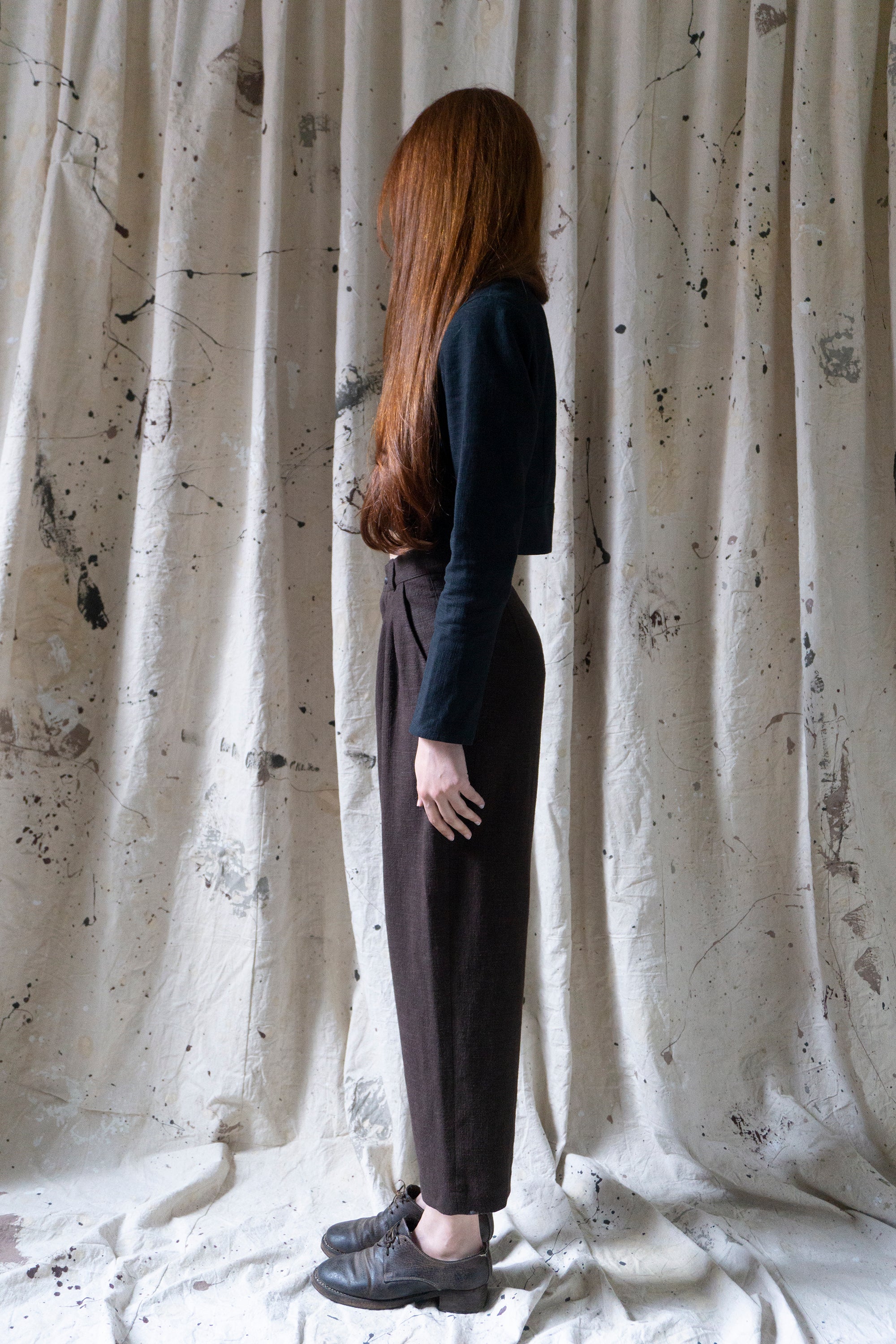 Alfie Linen Trousers - Clove