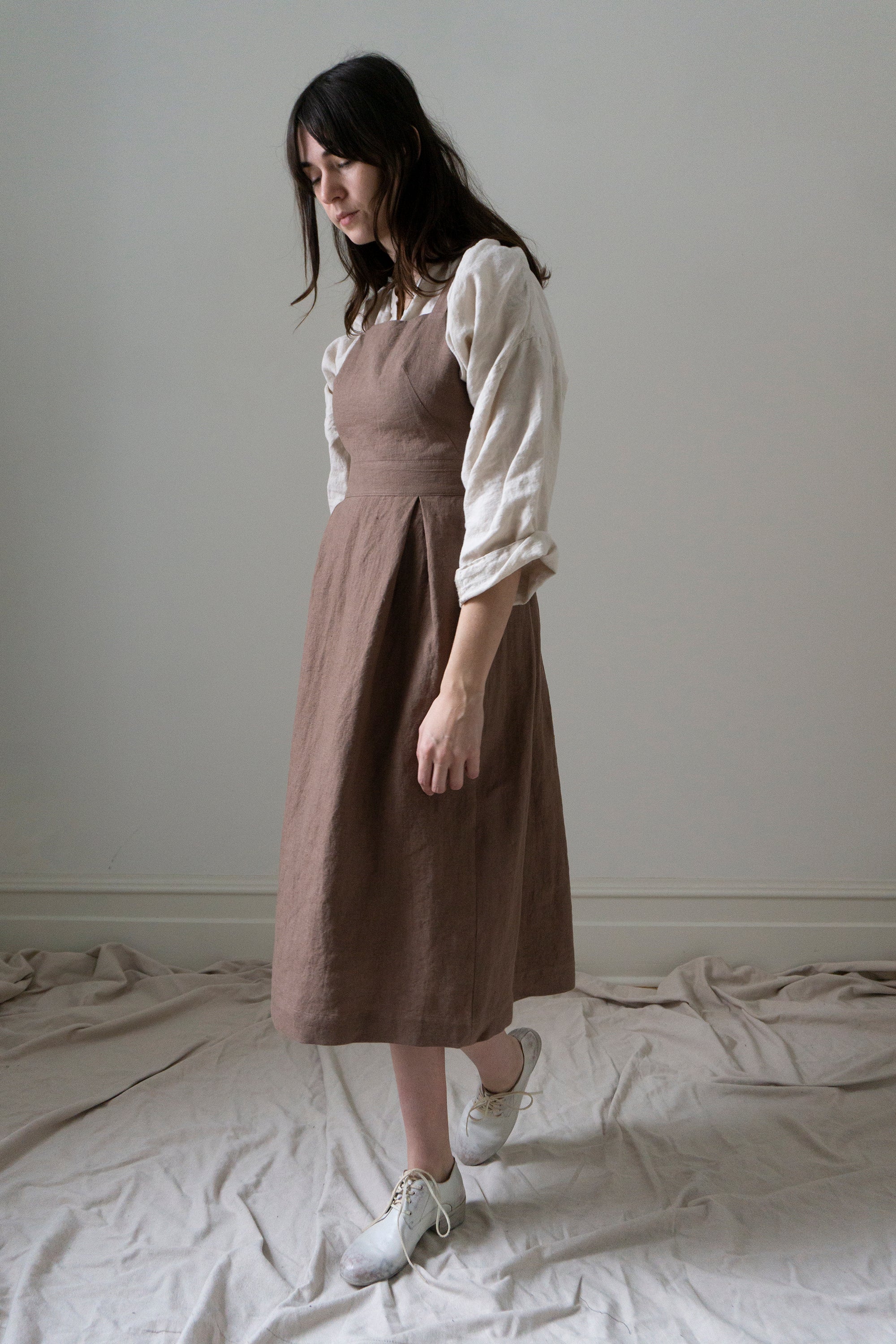 Zephyrine Apron Dress - Bramble