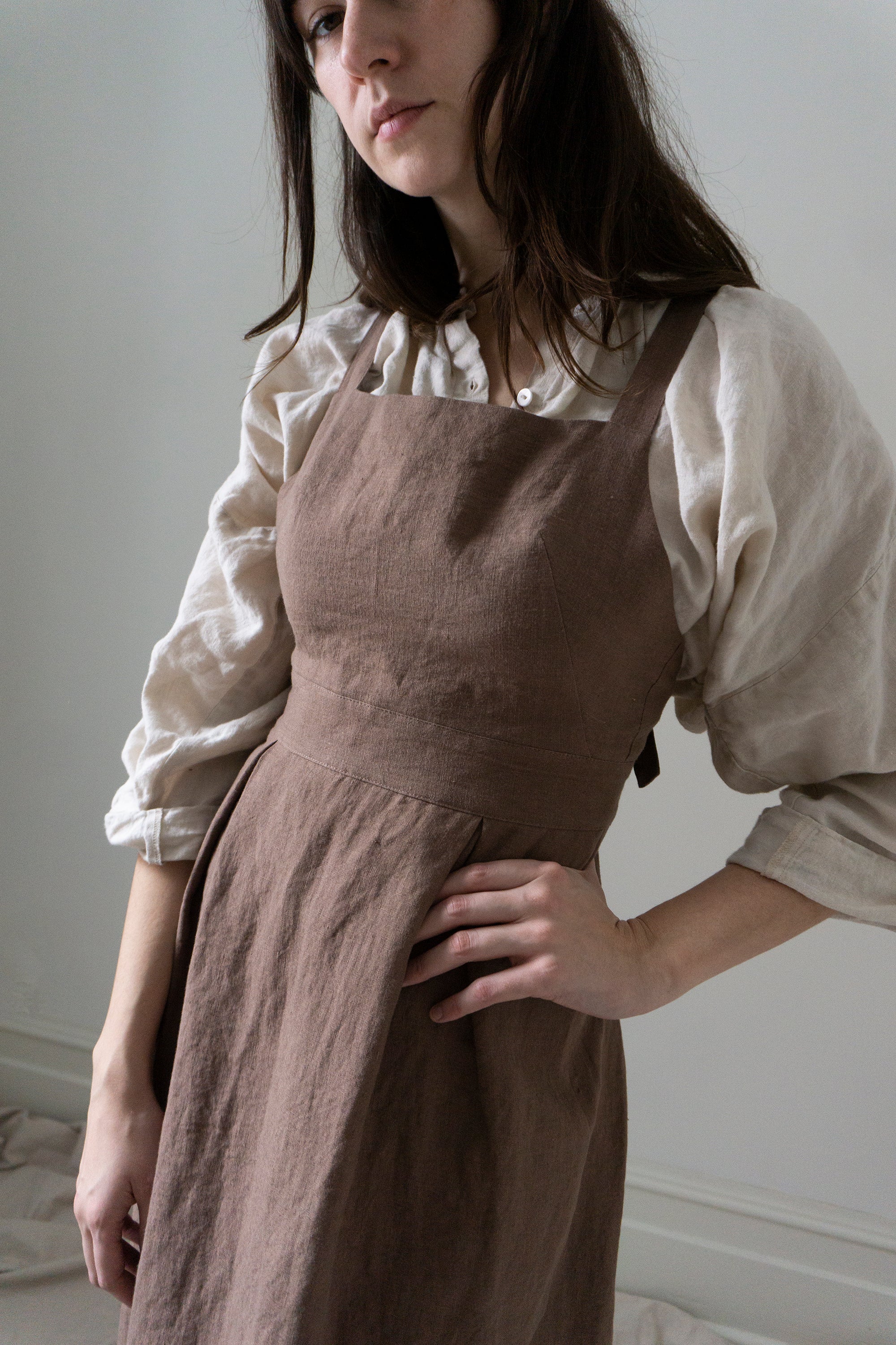 Zephyrine Apron Dress - Bramble