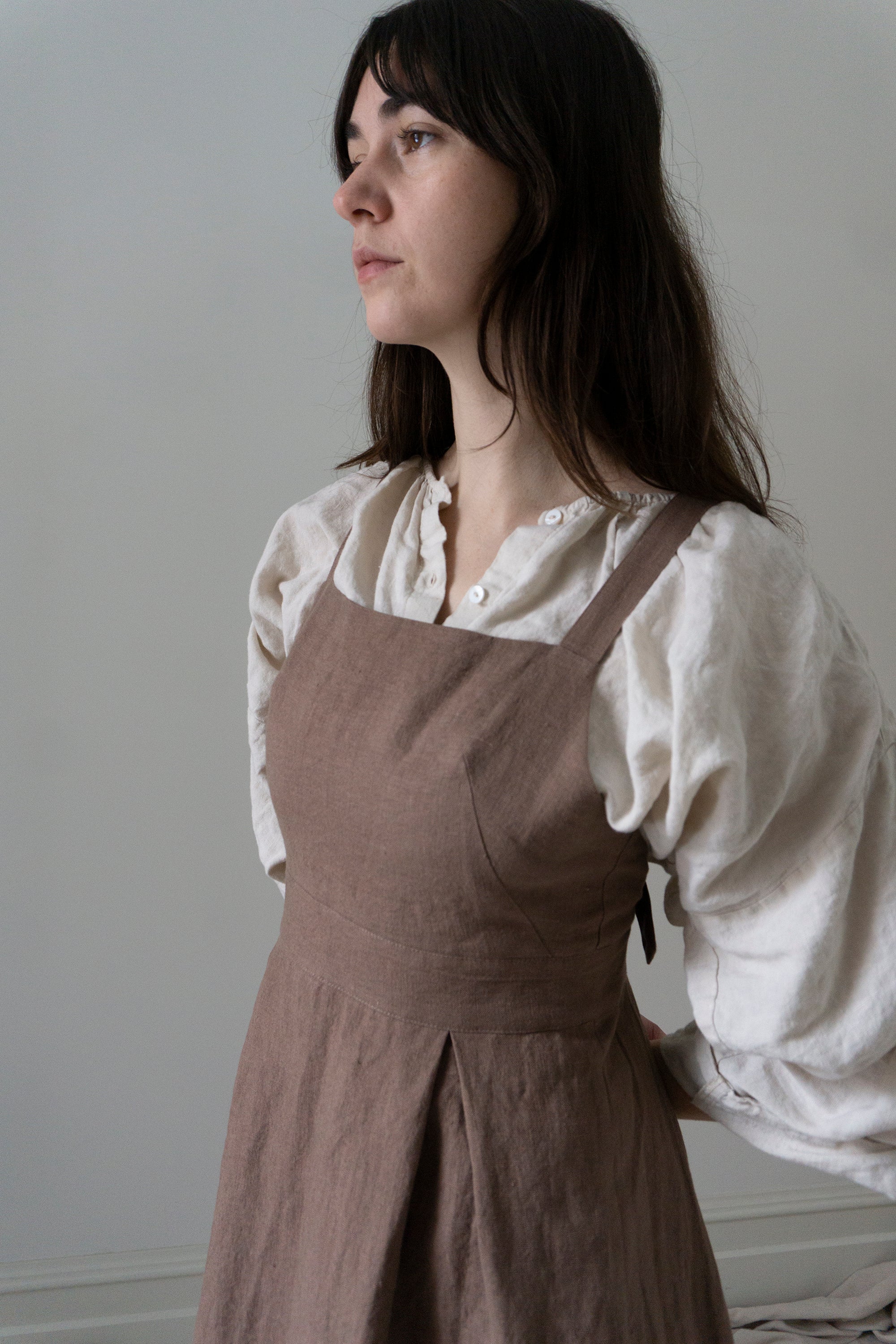 Zephyrine Apron Dress - Bramble