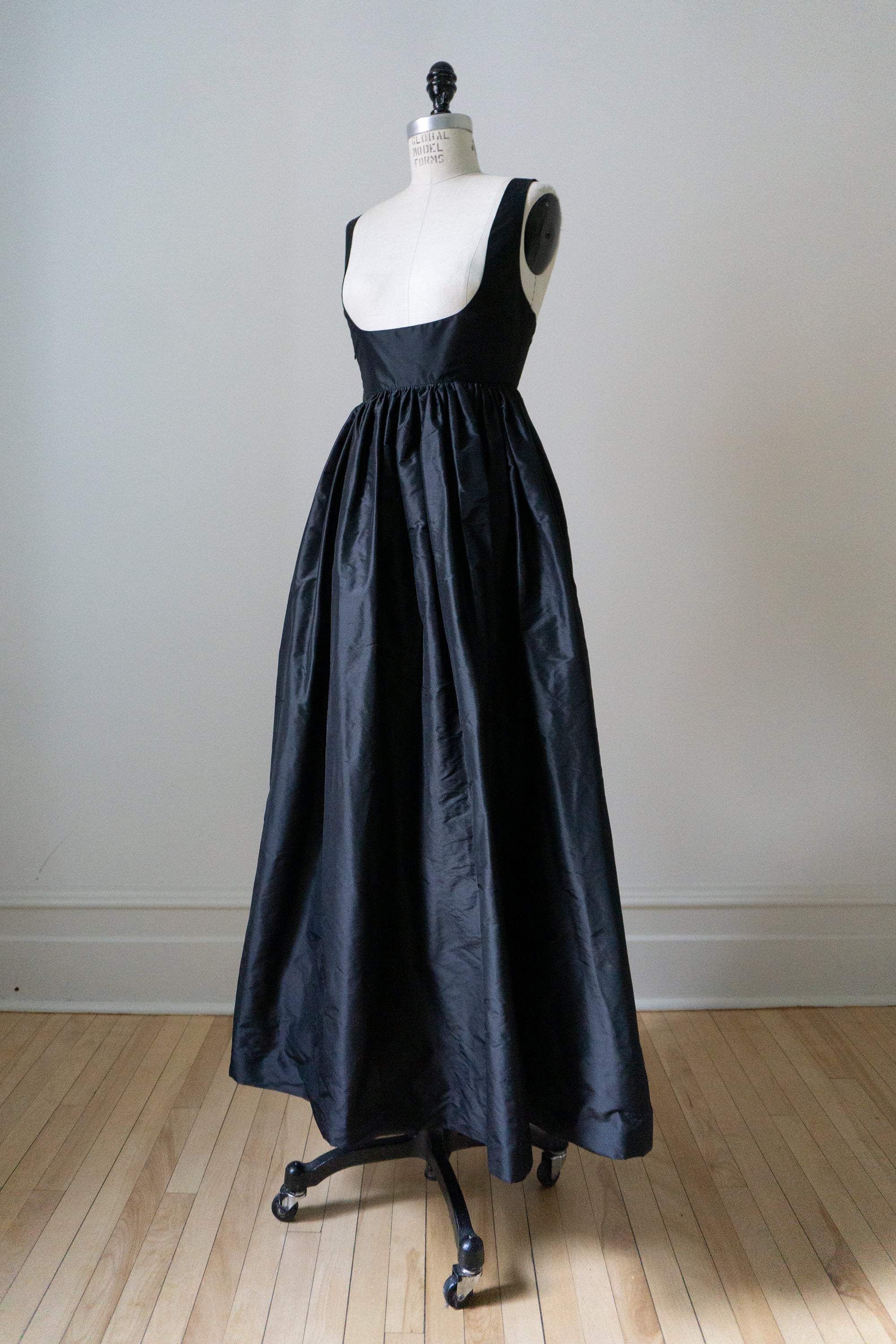 Avalon Gown - Black Silk Taffeta