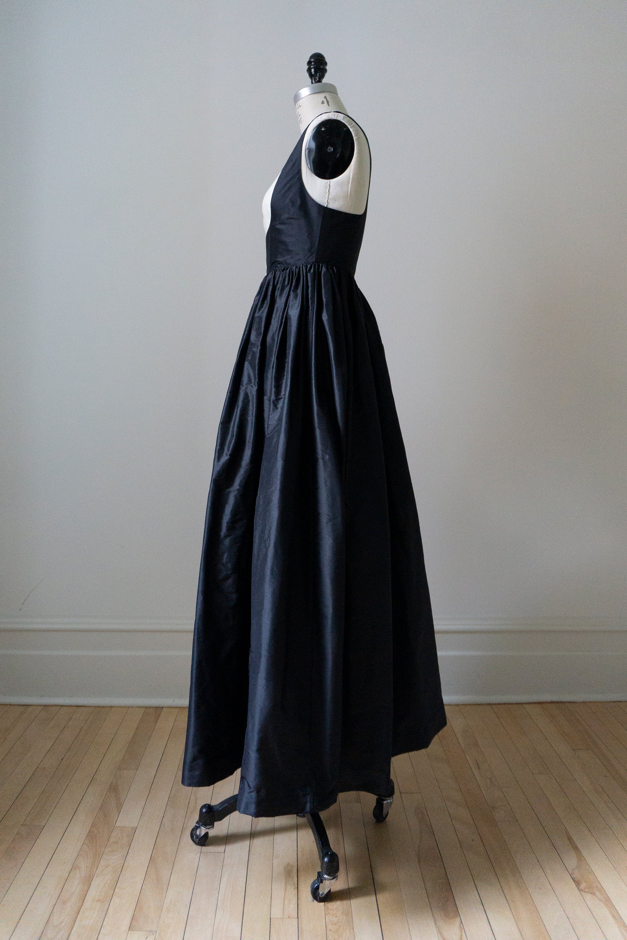 Avalon Gown - Black Silk Taffeta