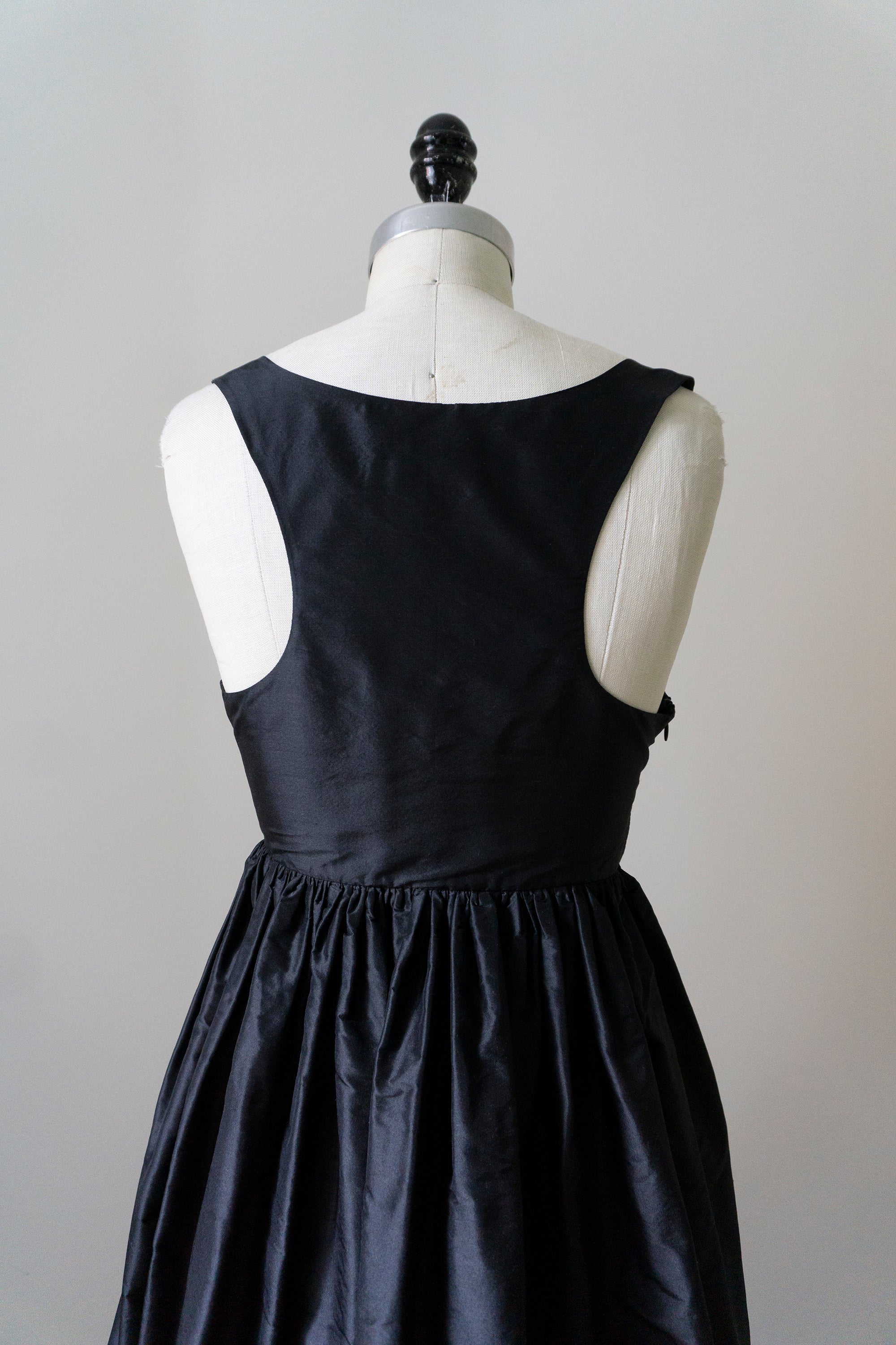 Avalon Gown - Black Silk Taffeta