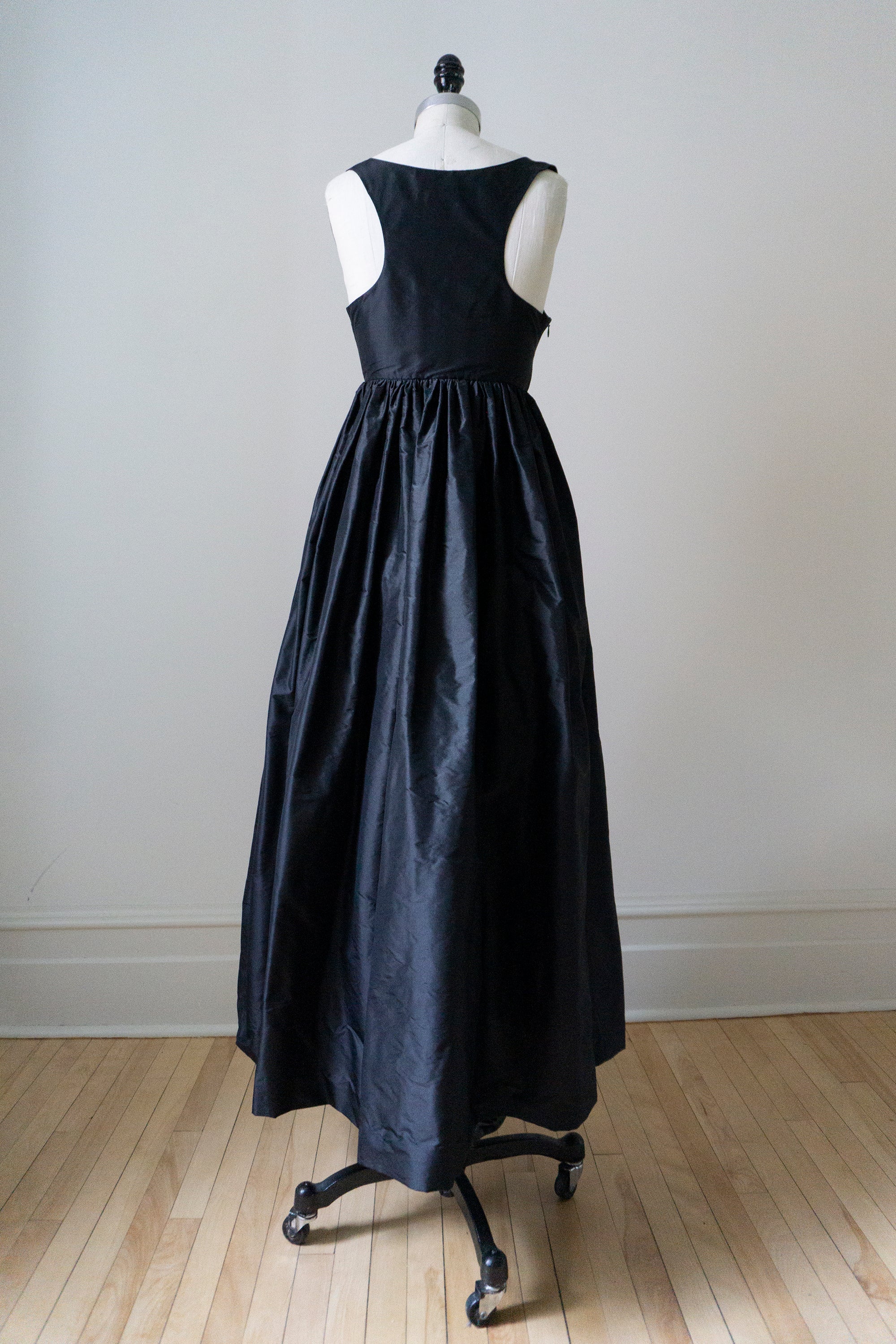 Avalon Gown - Black Silk Taffeta