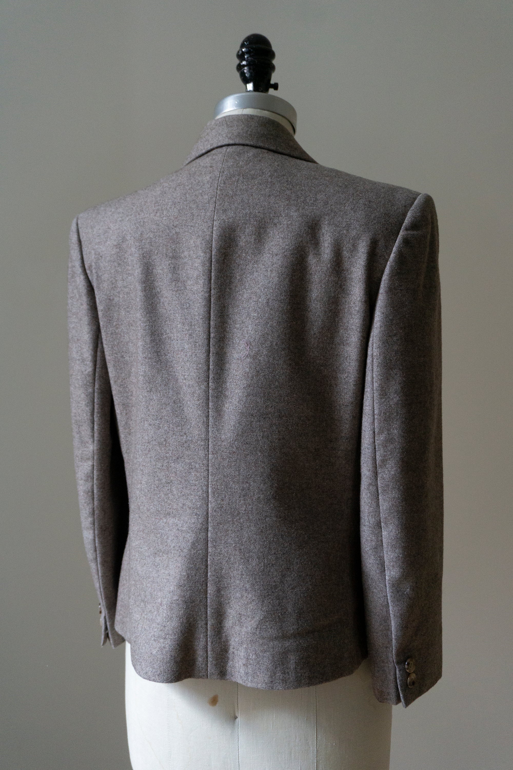 Heathered Wool Single Button Jacket S