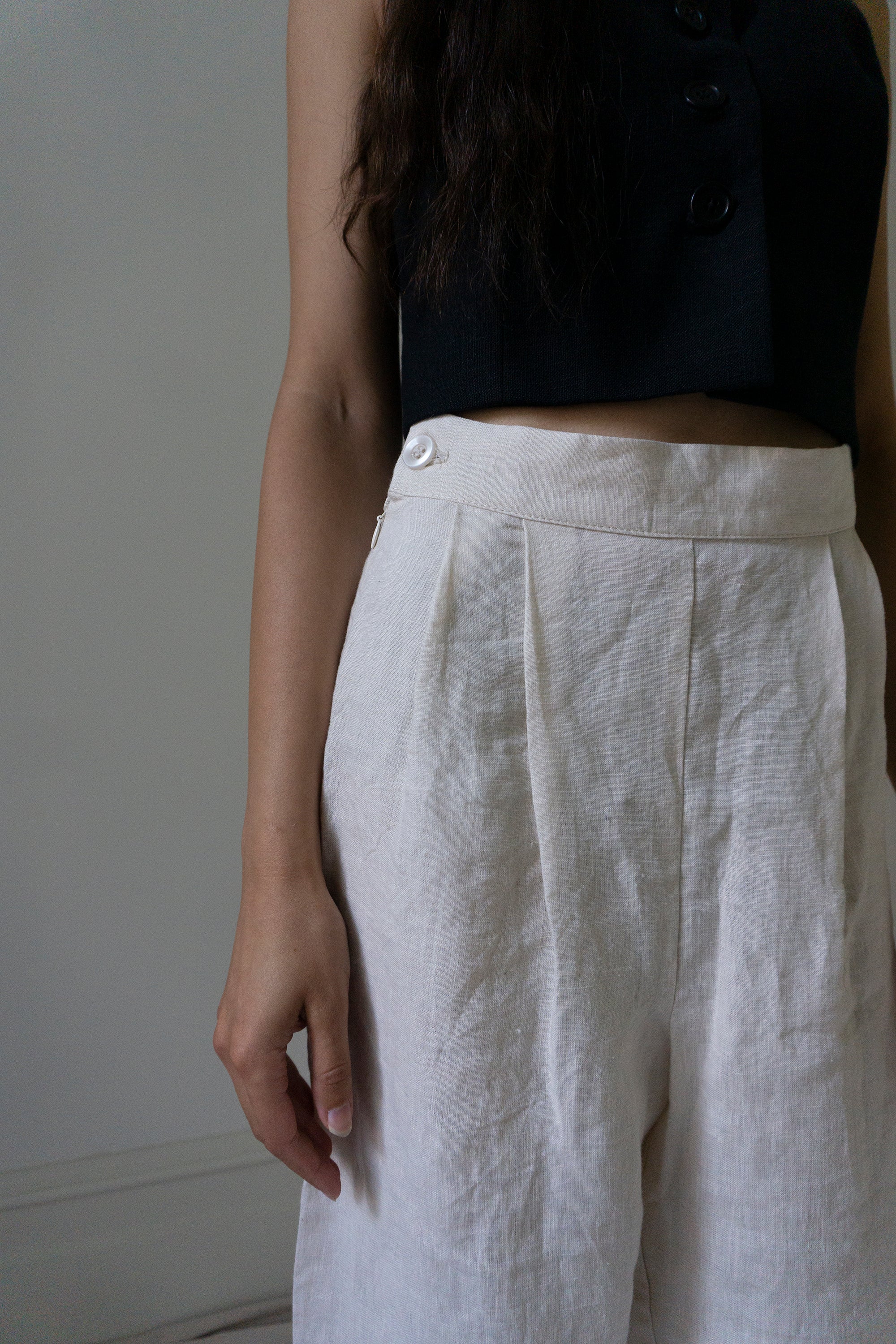 Linen Bloomers - Salt