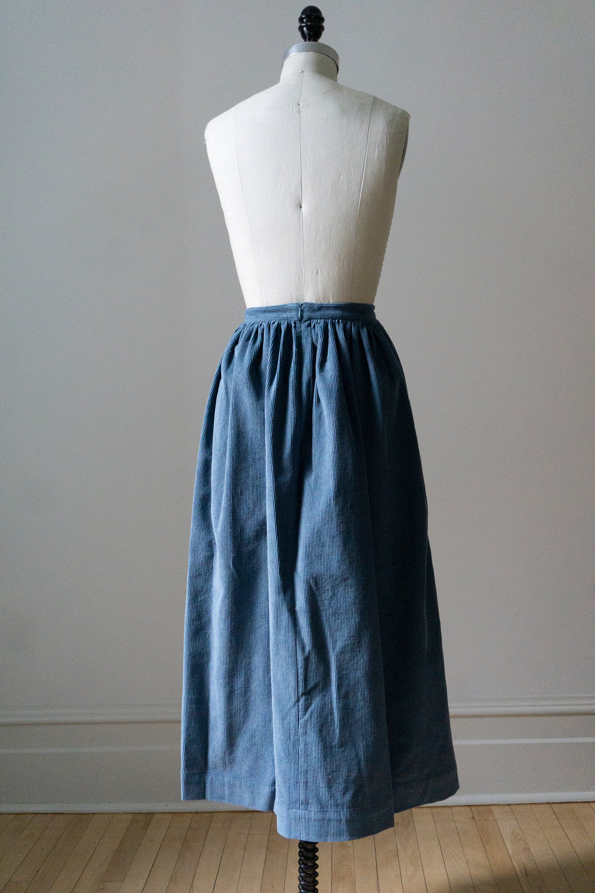 Marla Corduroy Skirt - Cornflower Blue