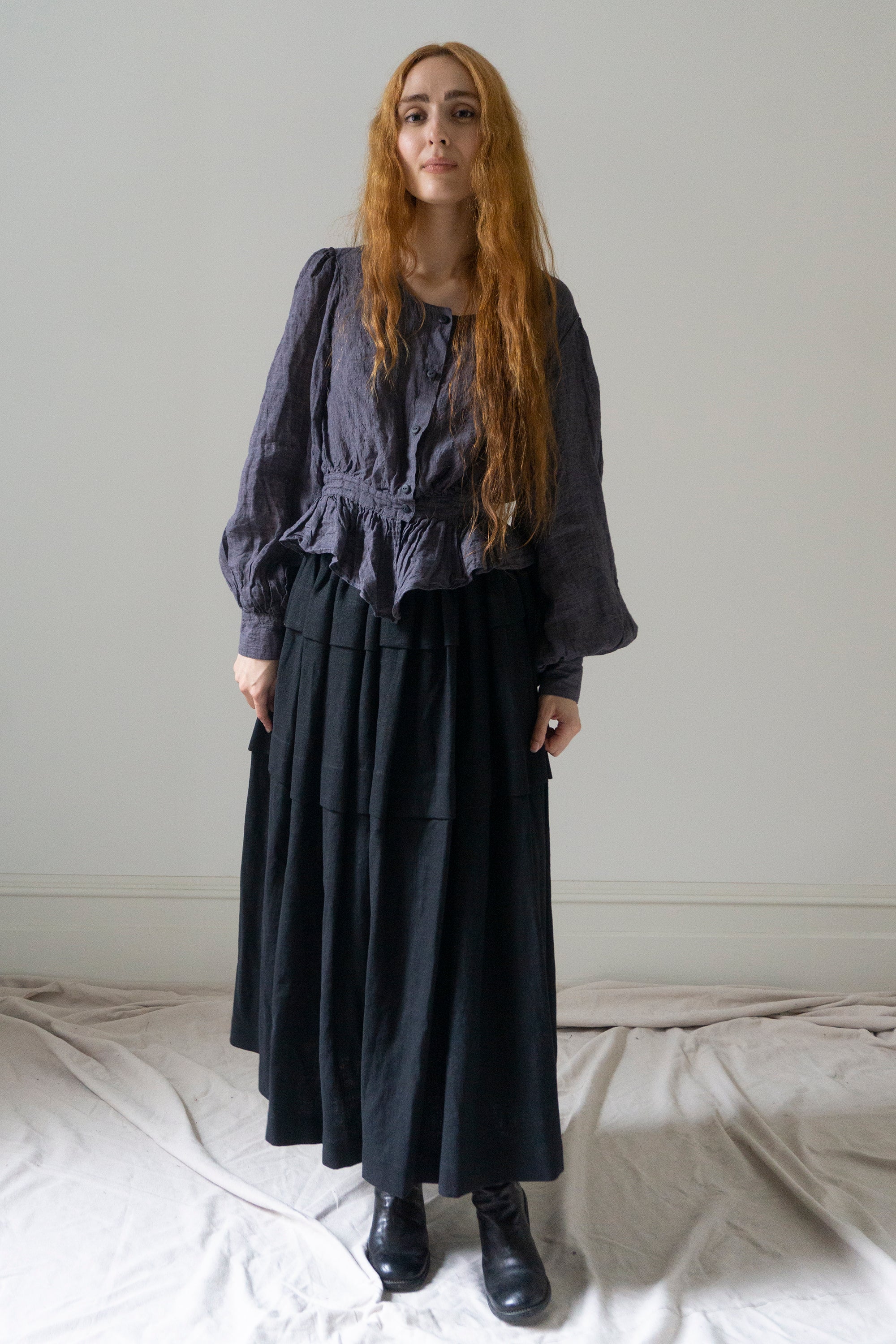 Celeste Linen Blouse - Sloe