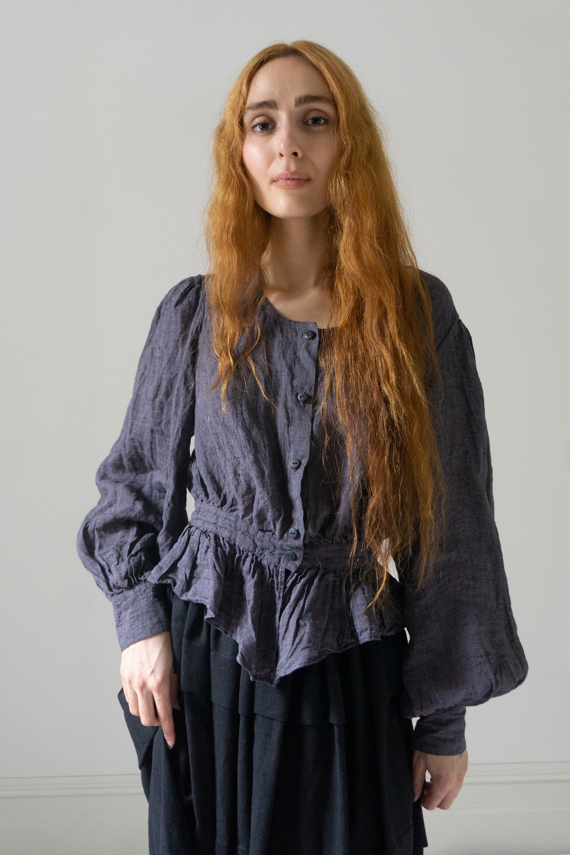 Celeste Linen Blouse - Sloe