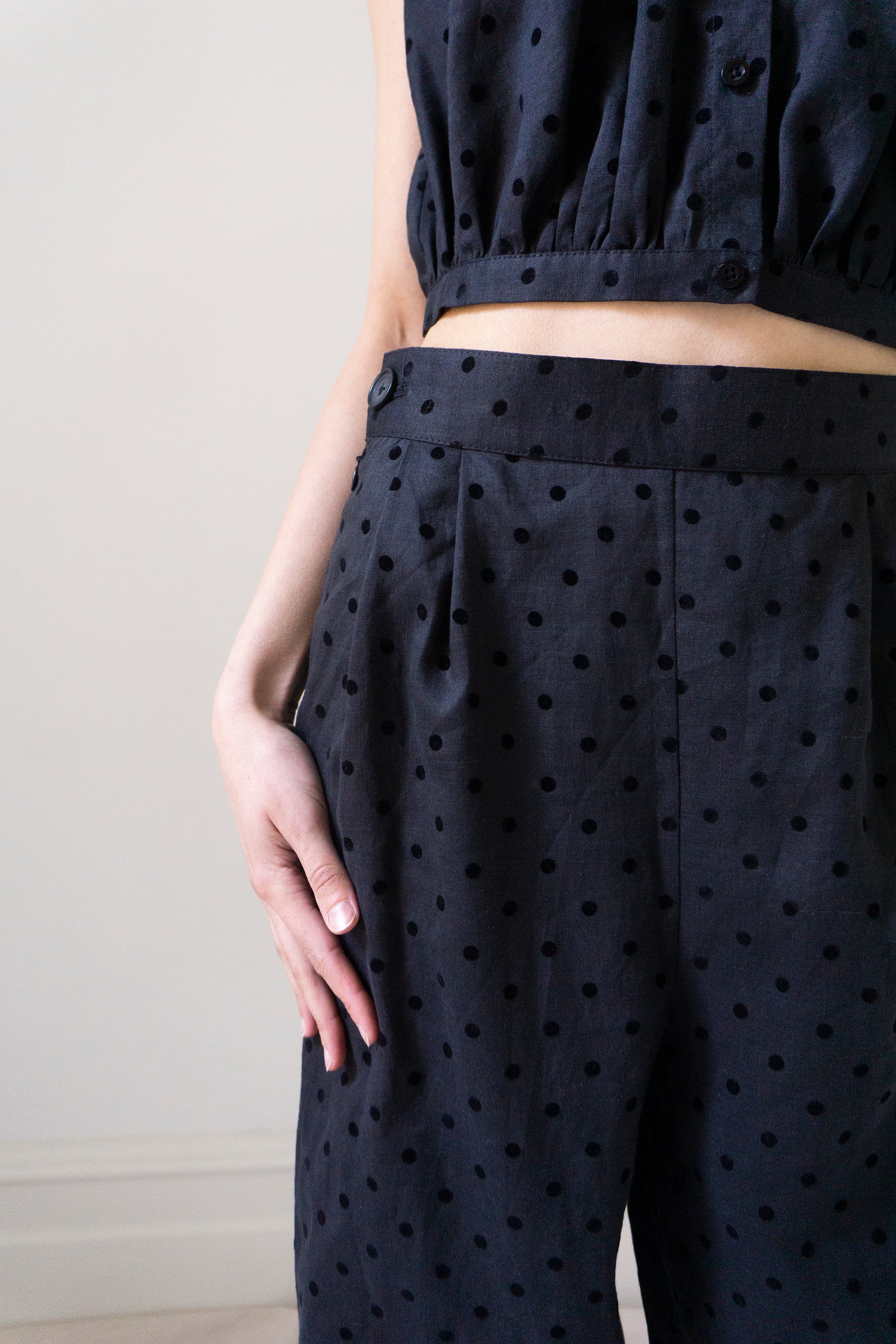 Ceres Bloomers en lin - Noir