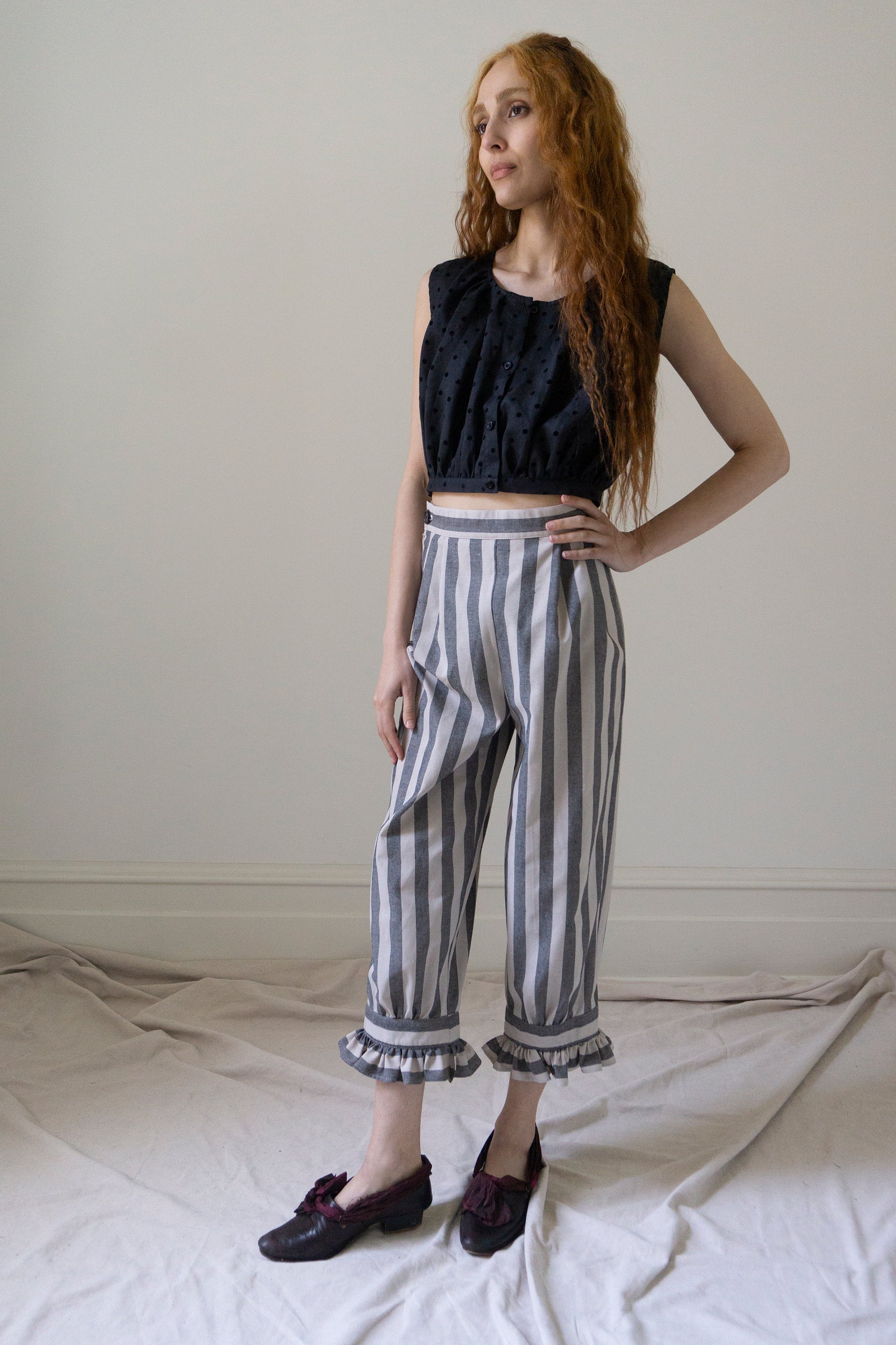 Ceres Bloomers en lin - Noir