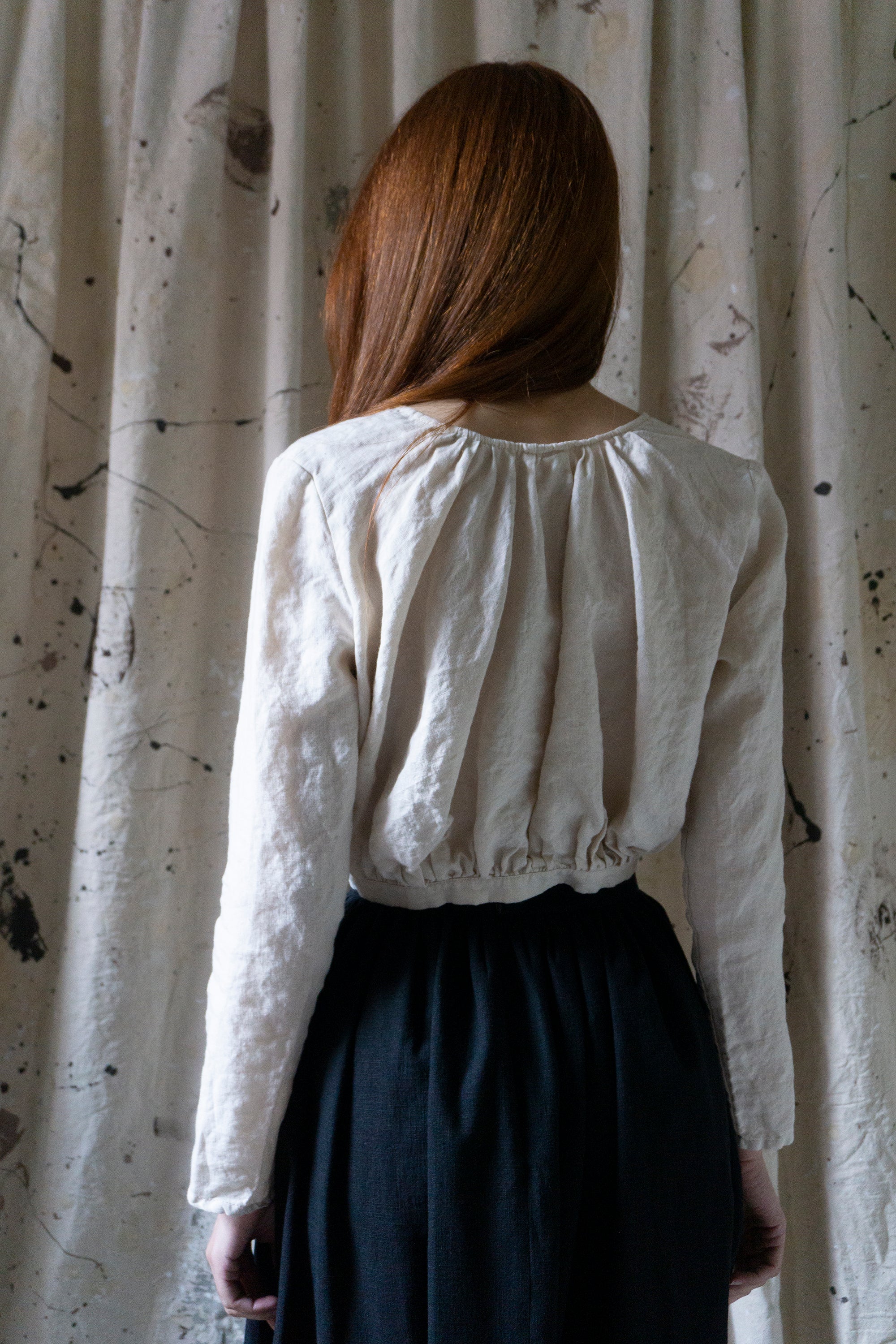 Callisto Top - Salt Linen