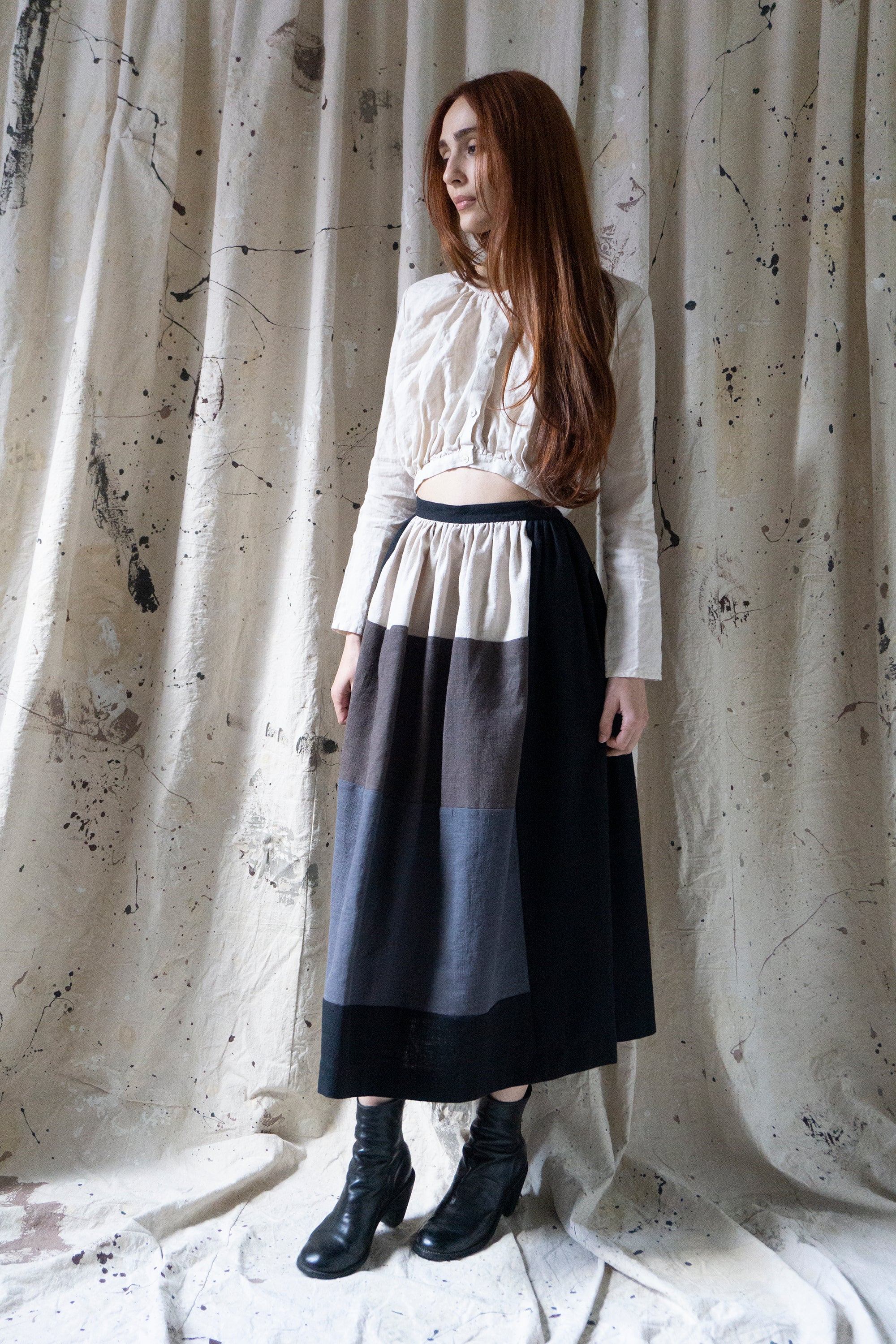 Callisto Top - Salt Linen
