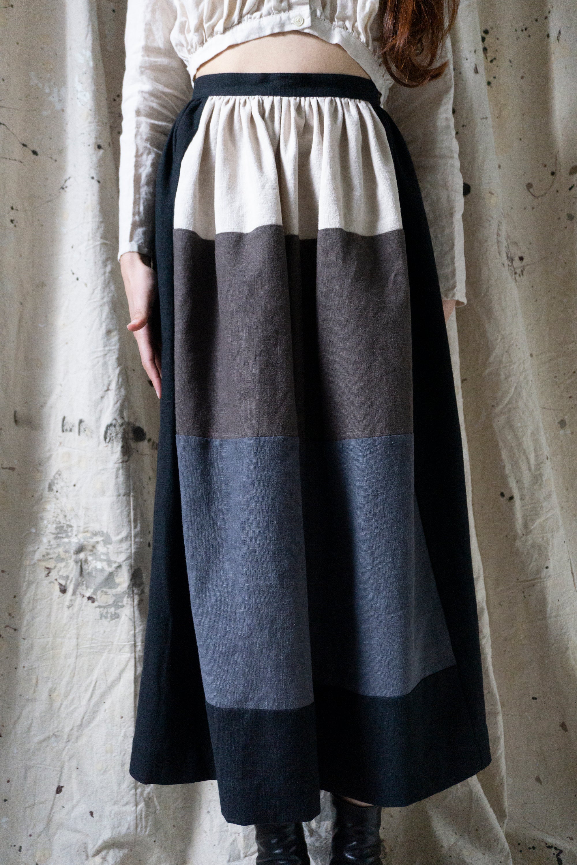 Clodagh Linen Skirt - Fallow Field