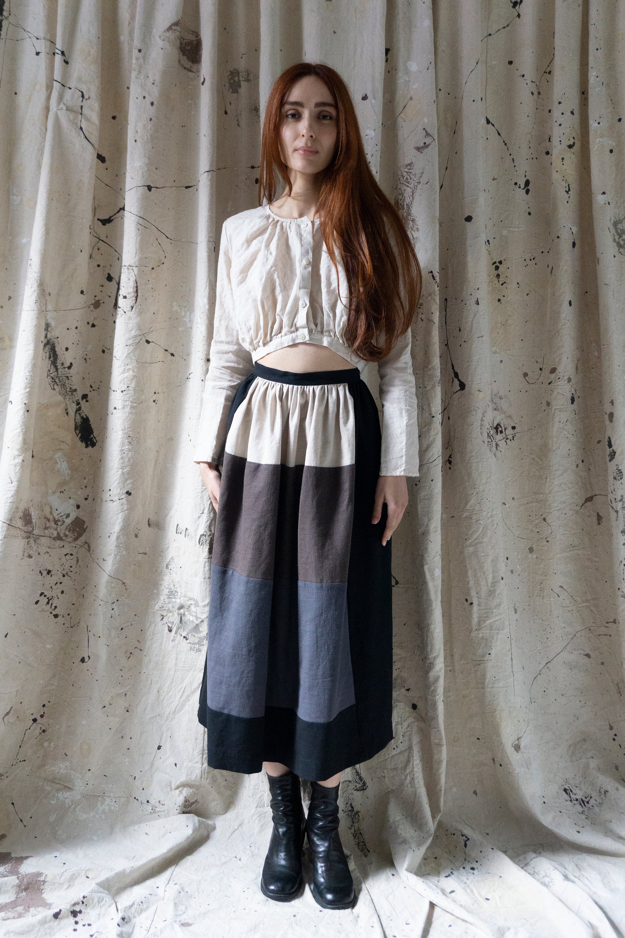 Callisto Top - Salt Linen