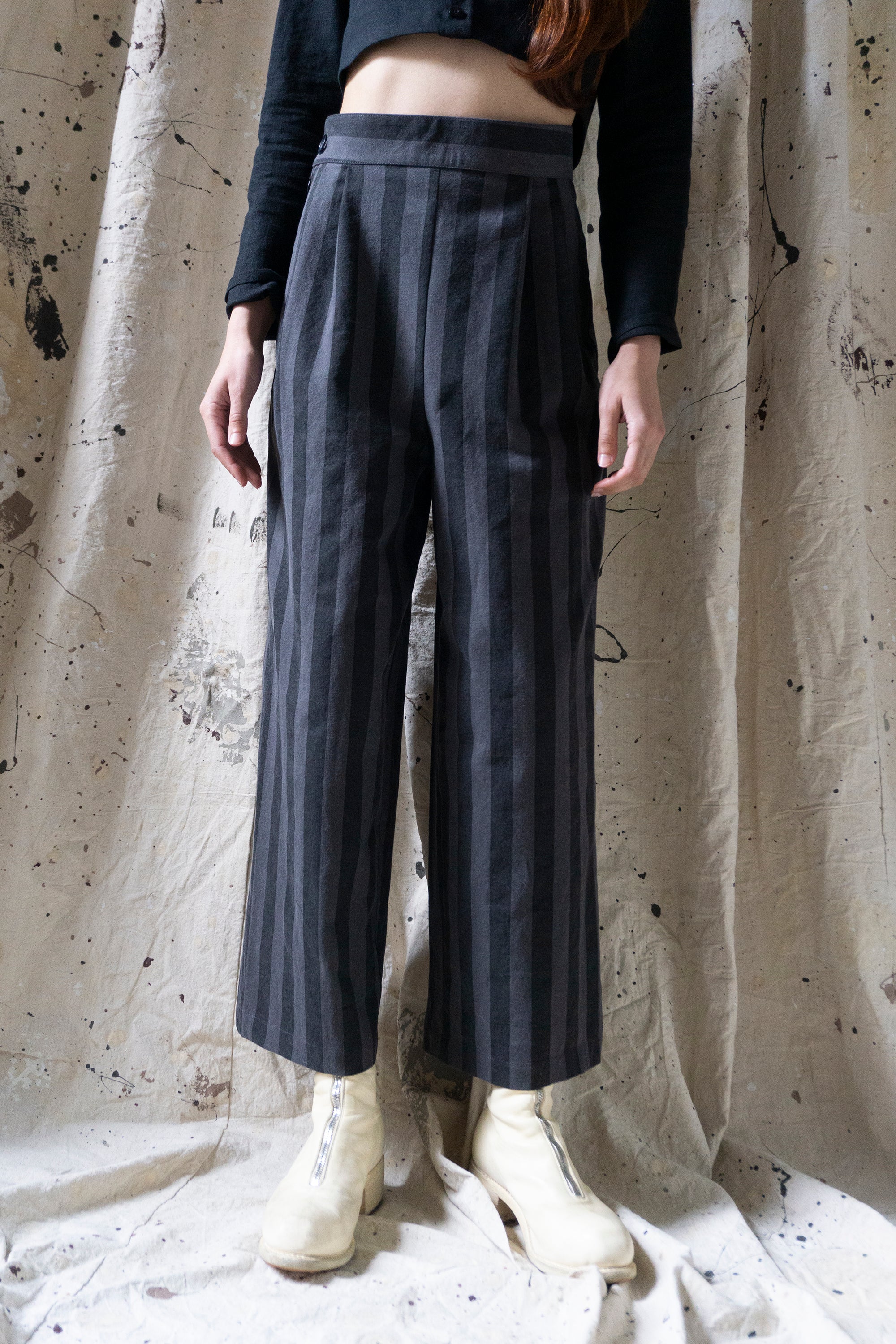 Davis Linen Trousers - Stripe