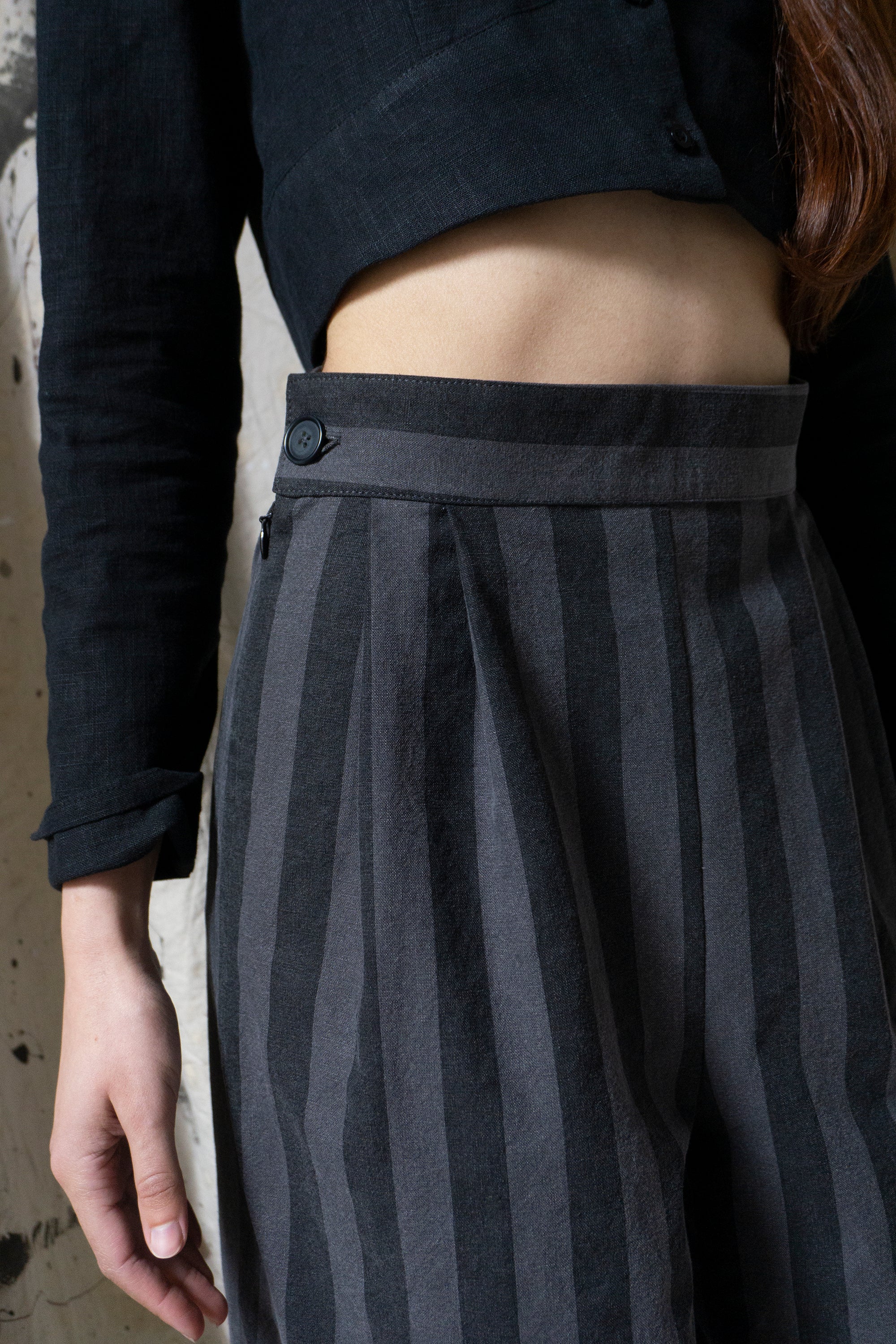 Davis Linen Trousers - Stripe