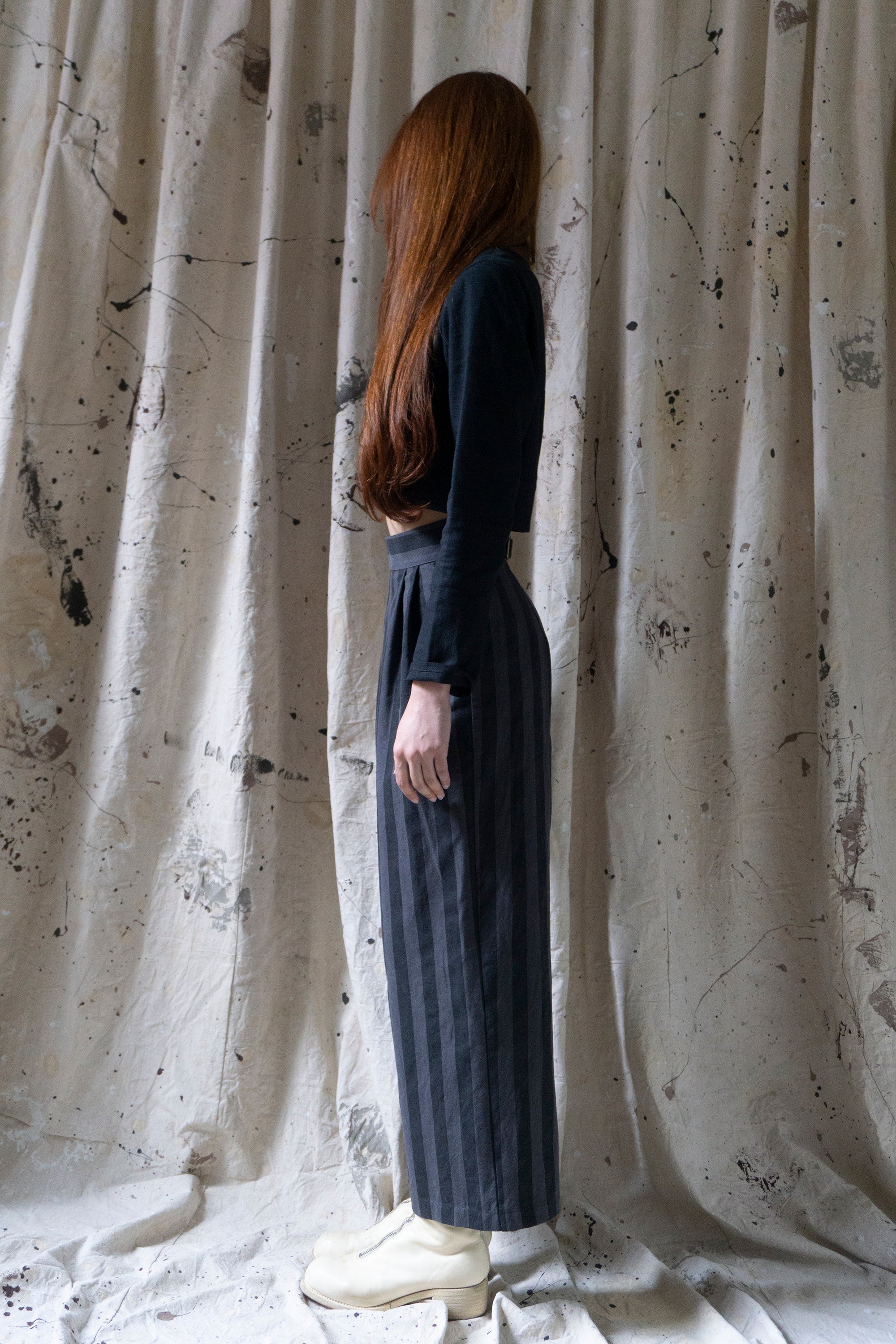 Davis Linen Trousers - Stripe