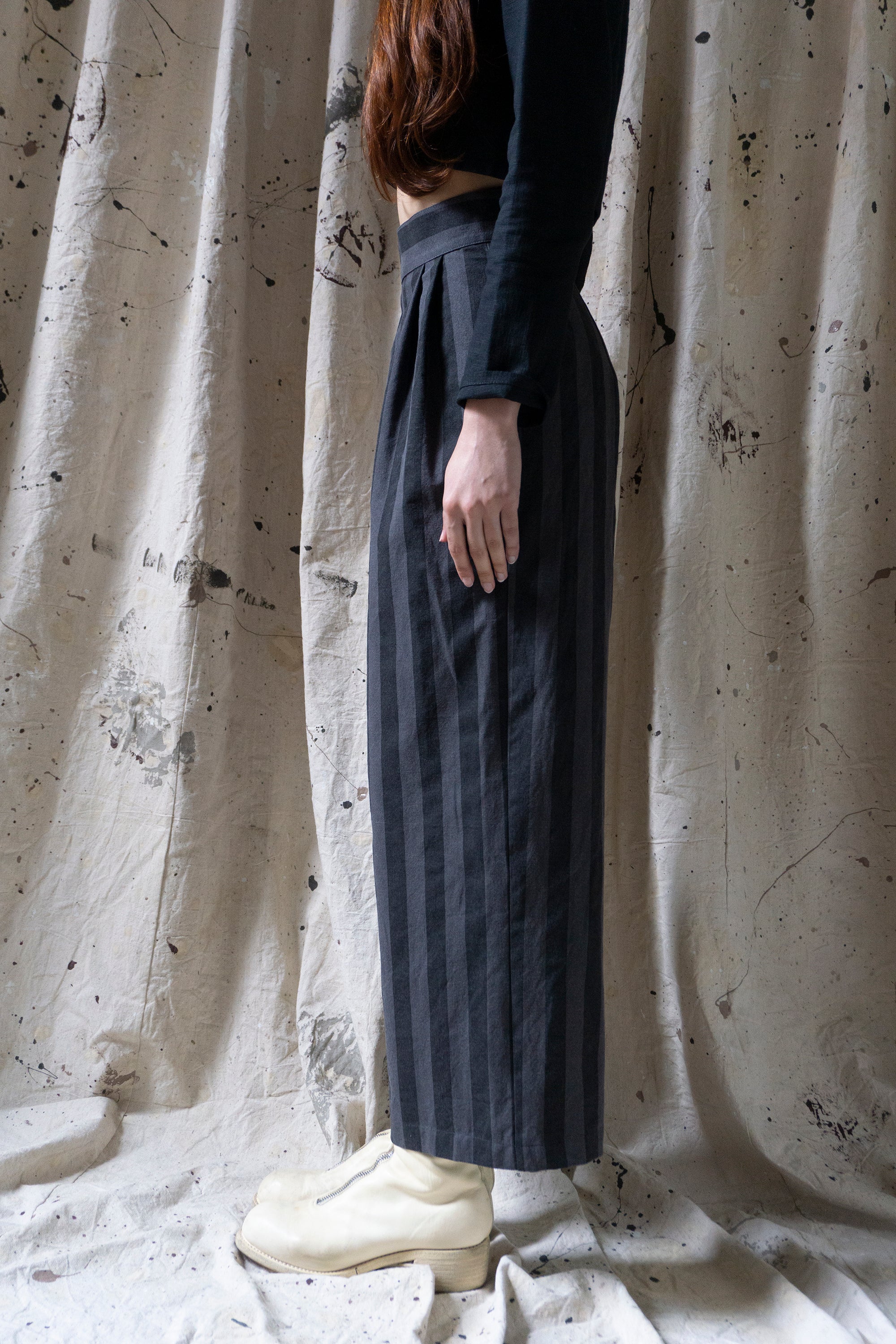 Davis Linen Trousers - Stripe